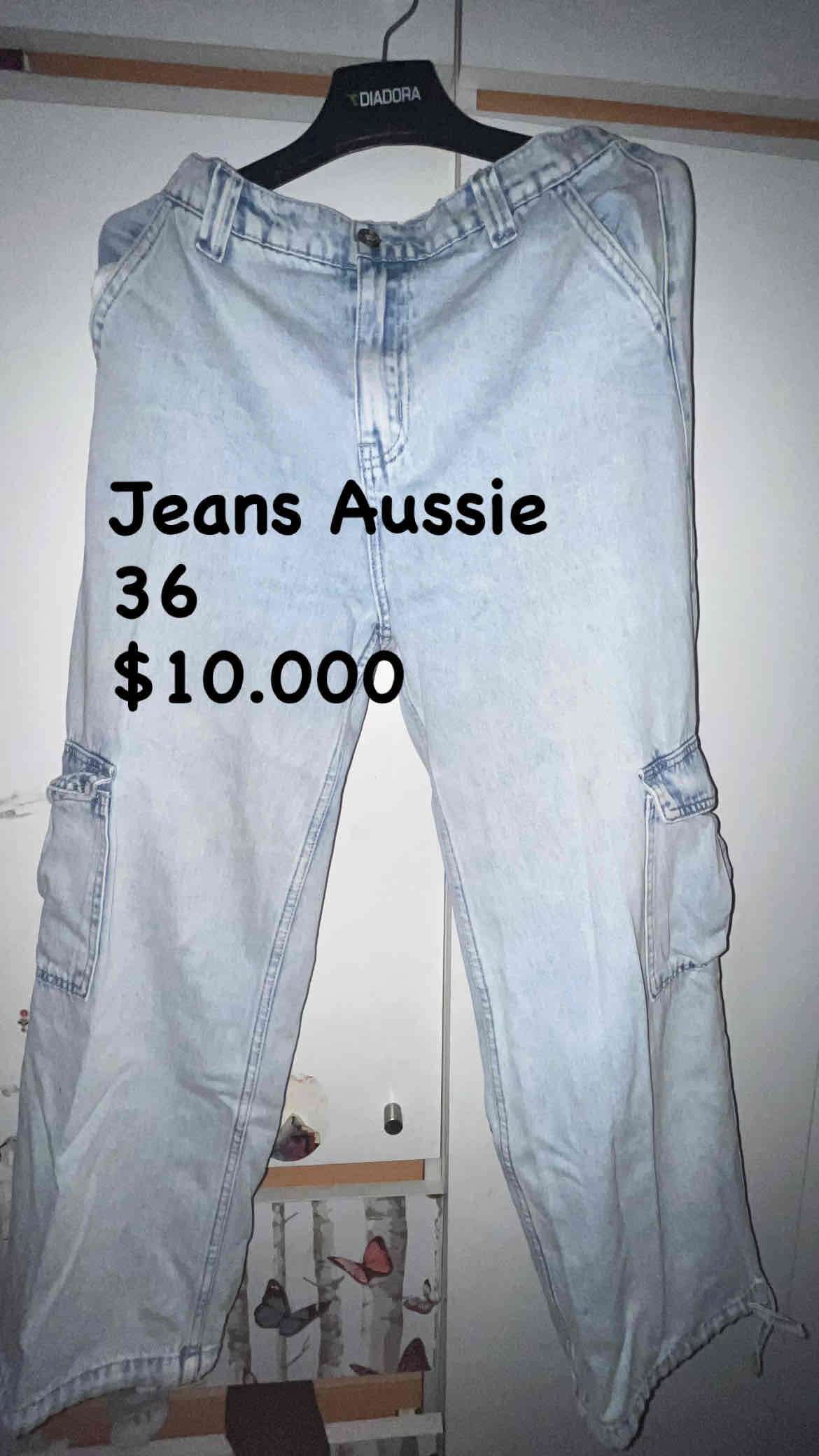 Jeans Aussie cargo azul claro