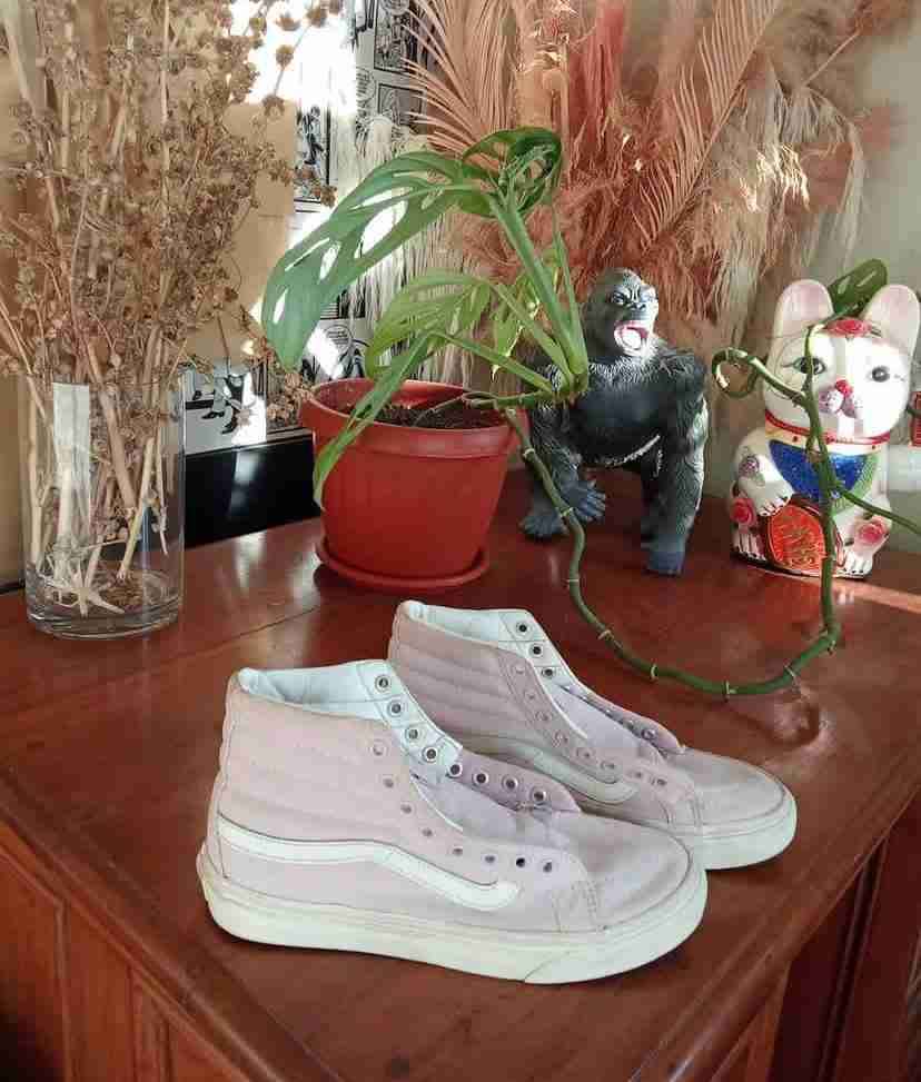 Zapatillas altas rosa claro - miniatura 1