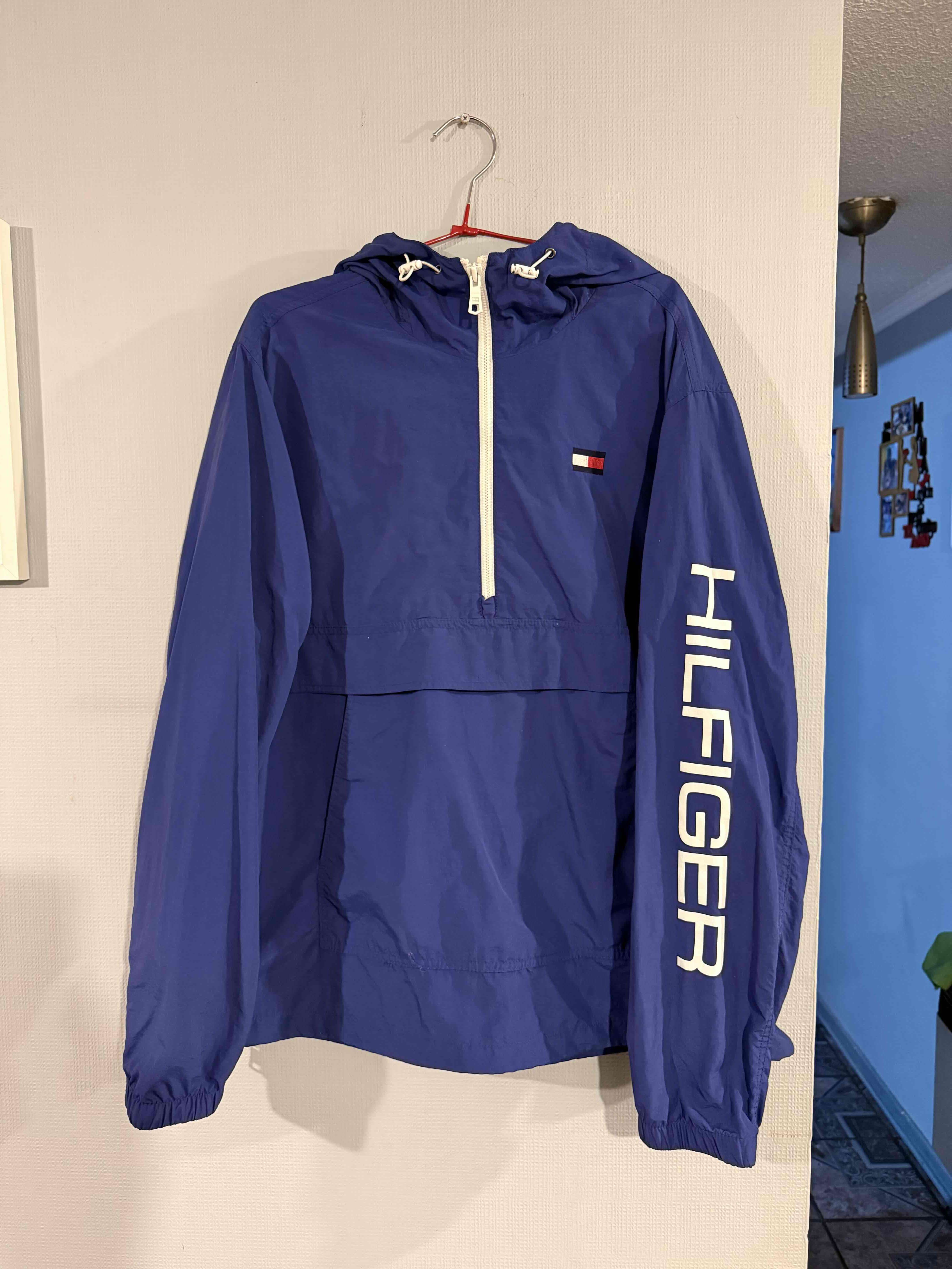 Anorak azul Tommy Hilfiger Cortaviento talla L - 1