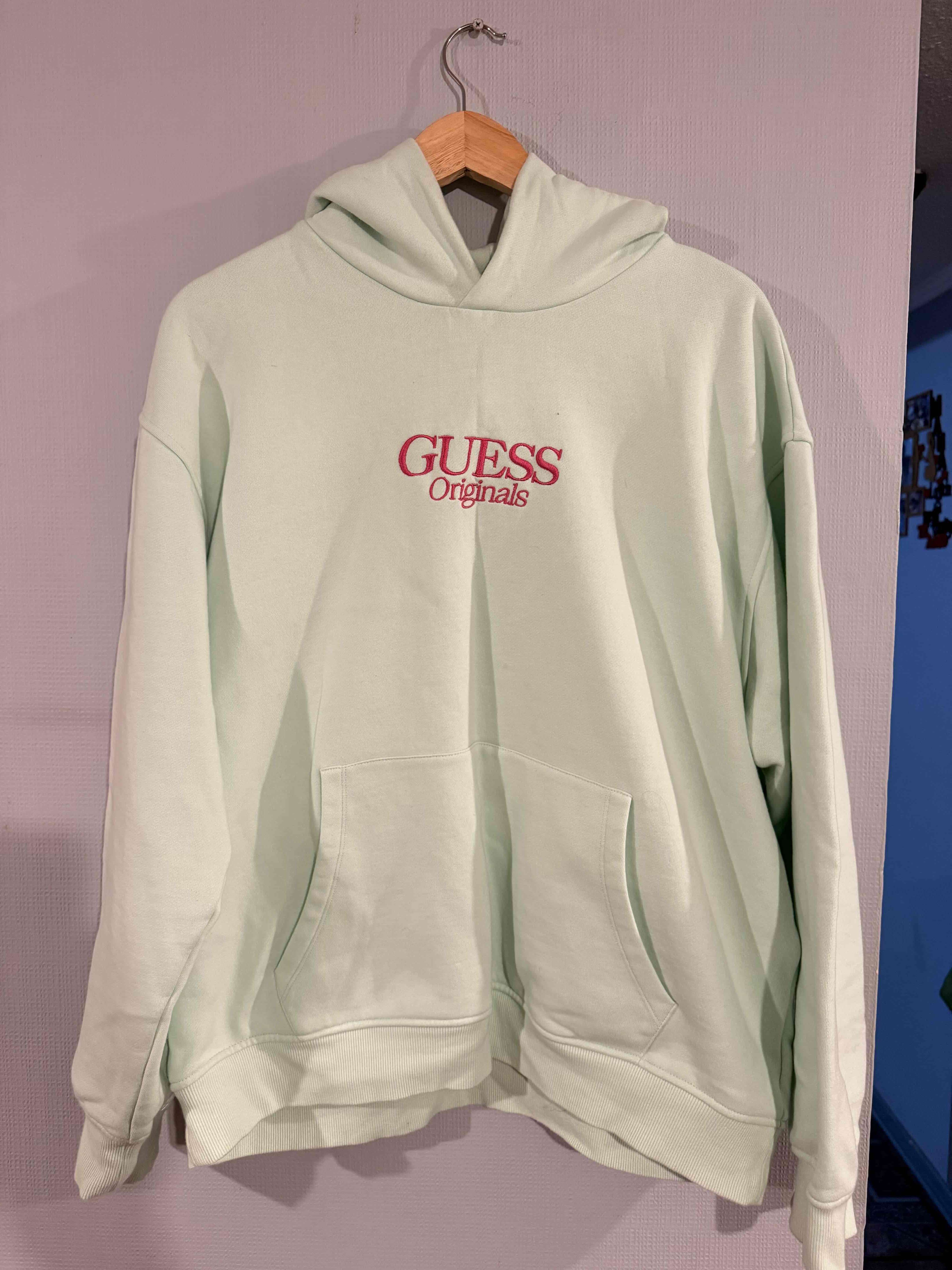 Polerón Guess Originals verde talla L - miniatura 1