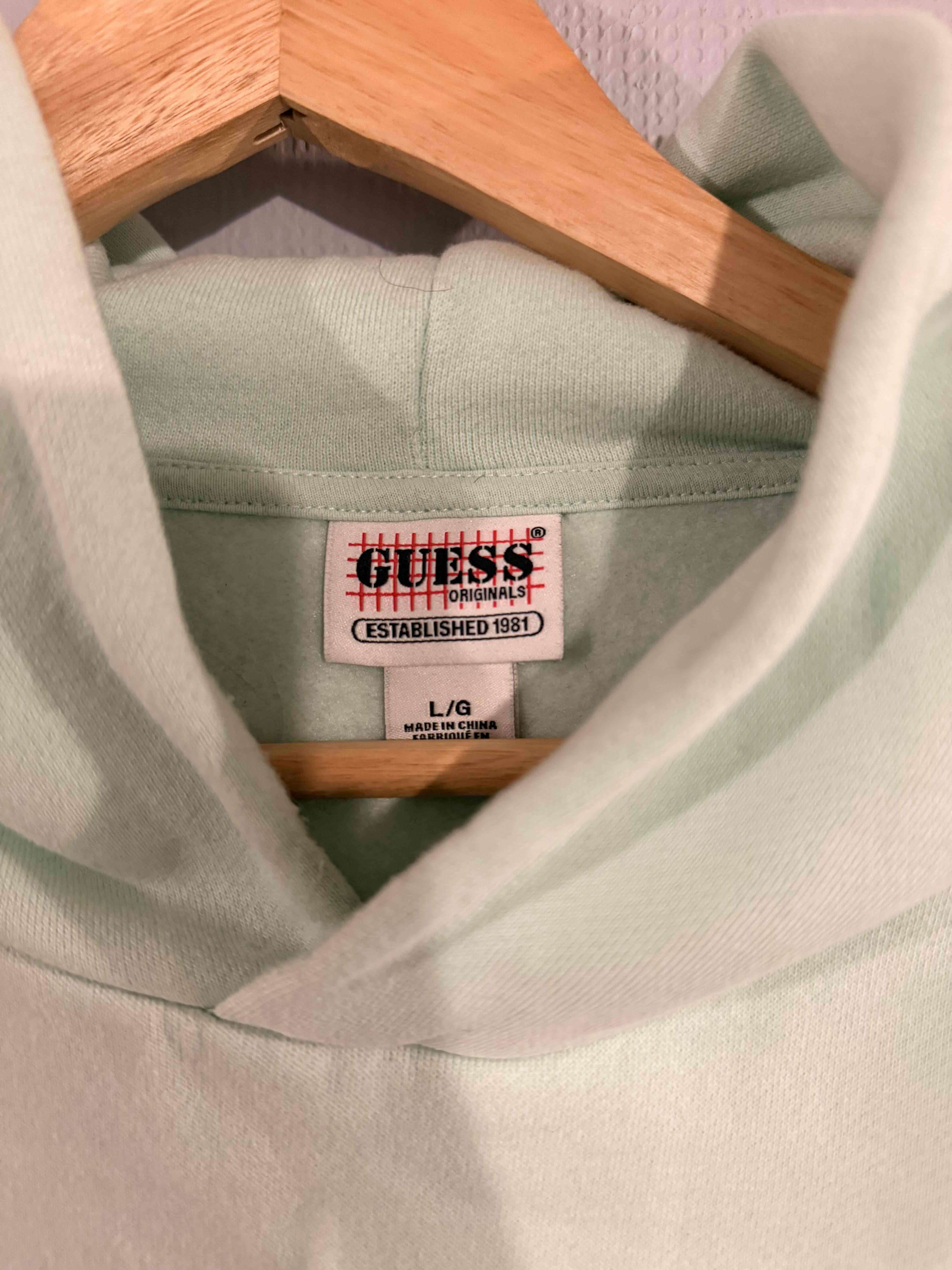 Polerón Guess Originals verde talla L - miniatura 2