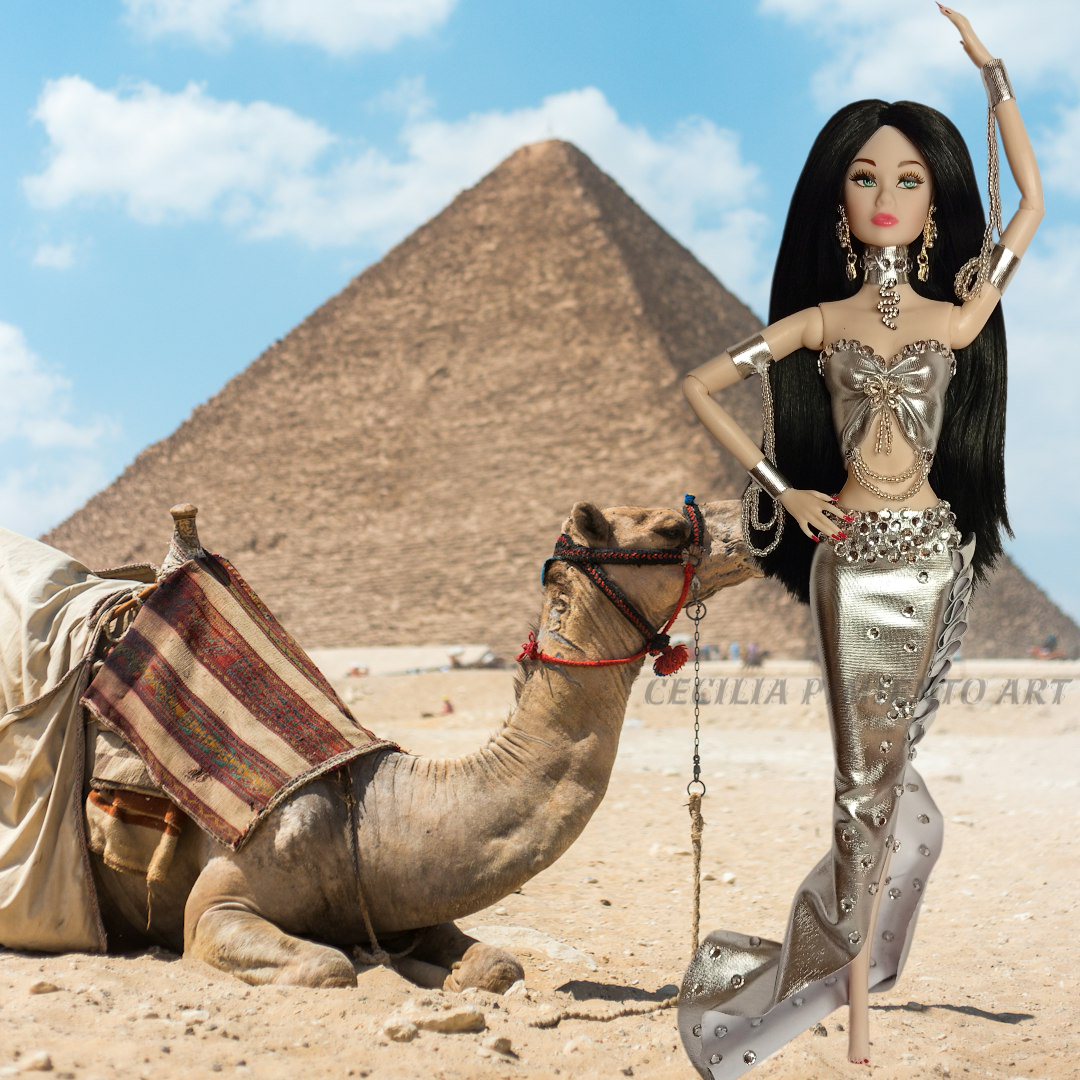 Muñeca de colección egipcia - miniatura 2