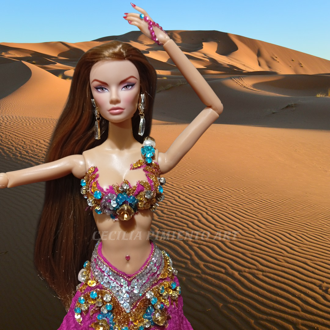 Muñeca de colección árabe - miniatura 2