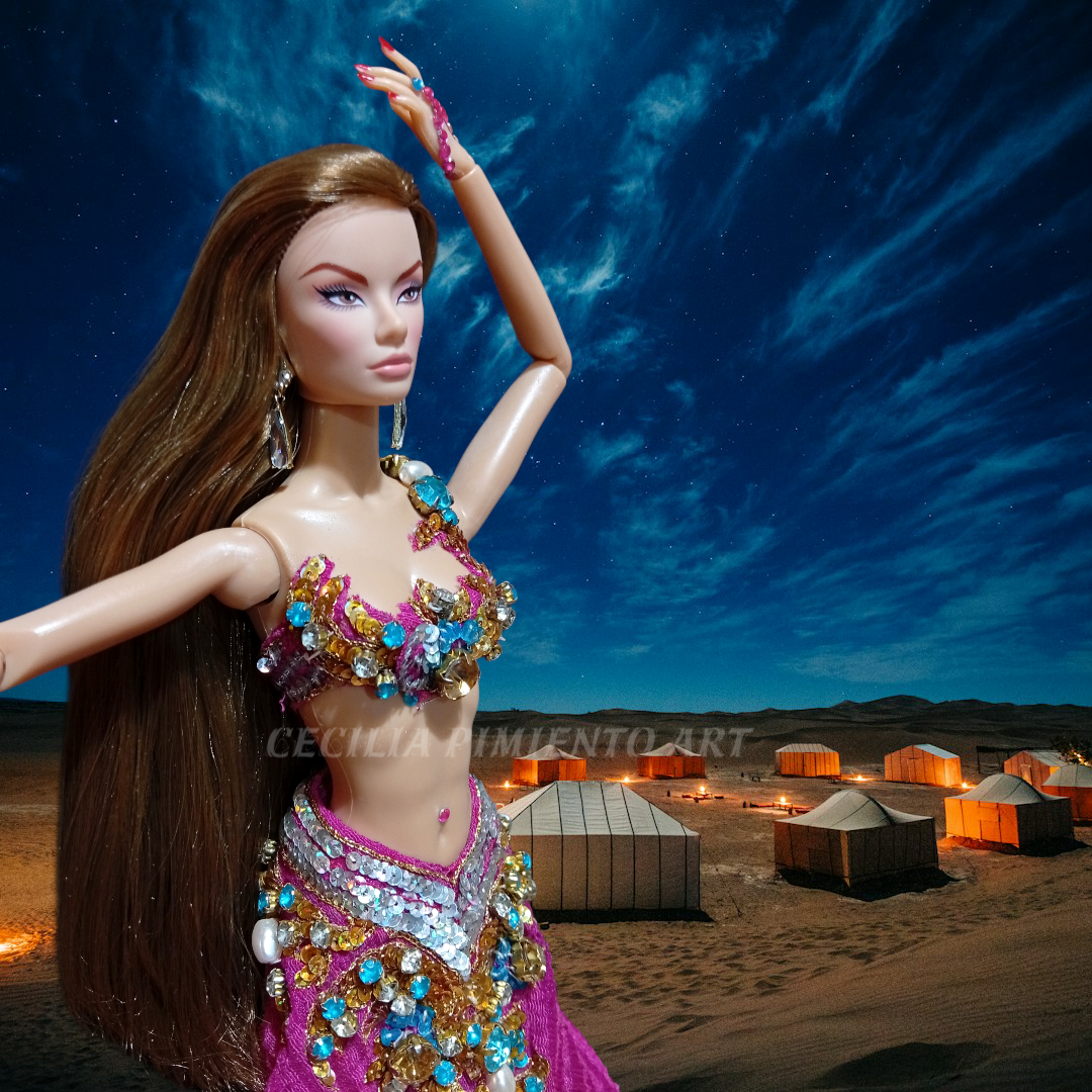 Muñeca de colección árabe - miniatura 3