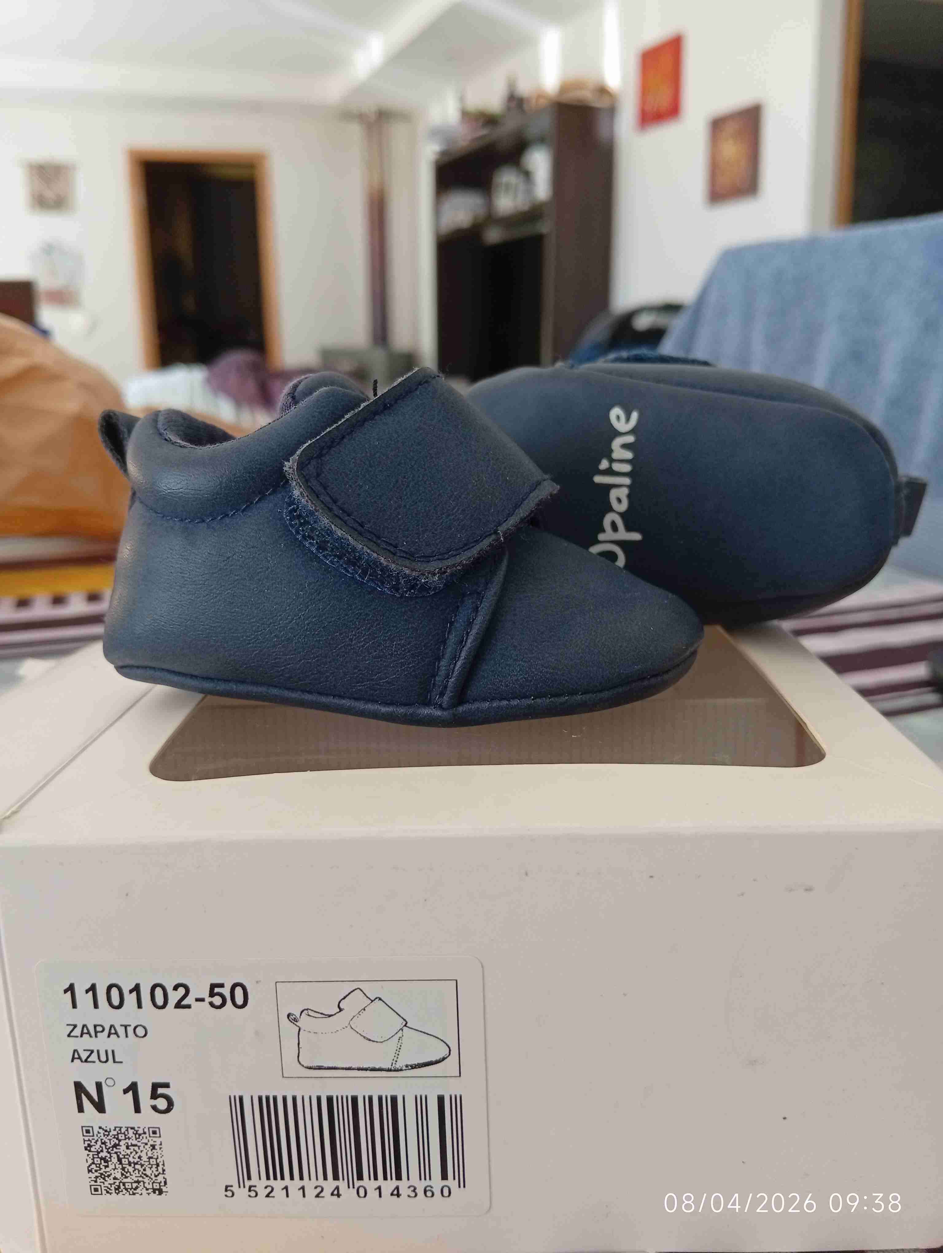 Zapatos bebé azul talla 15