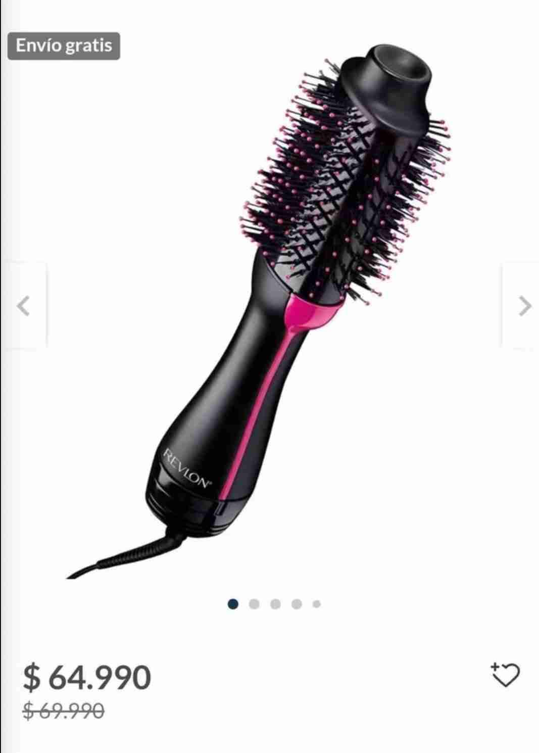 Cepillo secador Revlon negro y rosa - miniatura 1