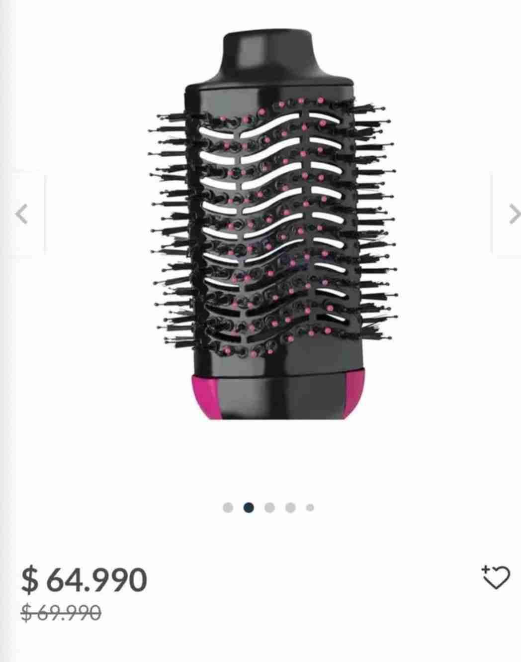 Cepillo secador Revlon negro y rosa - miniatura 2