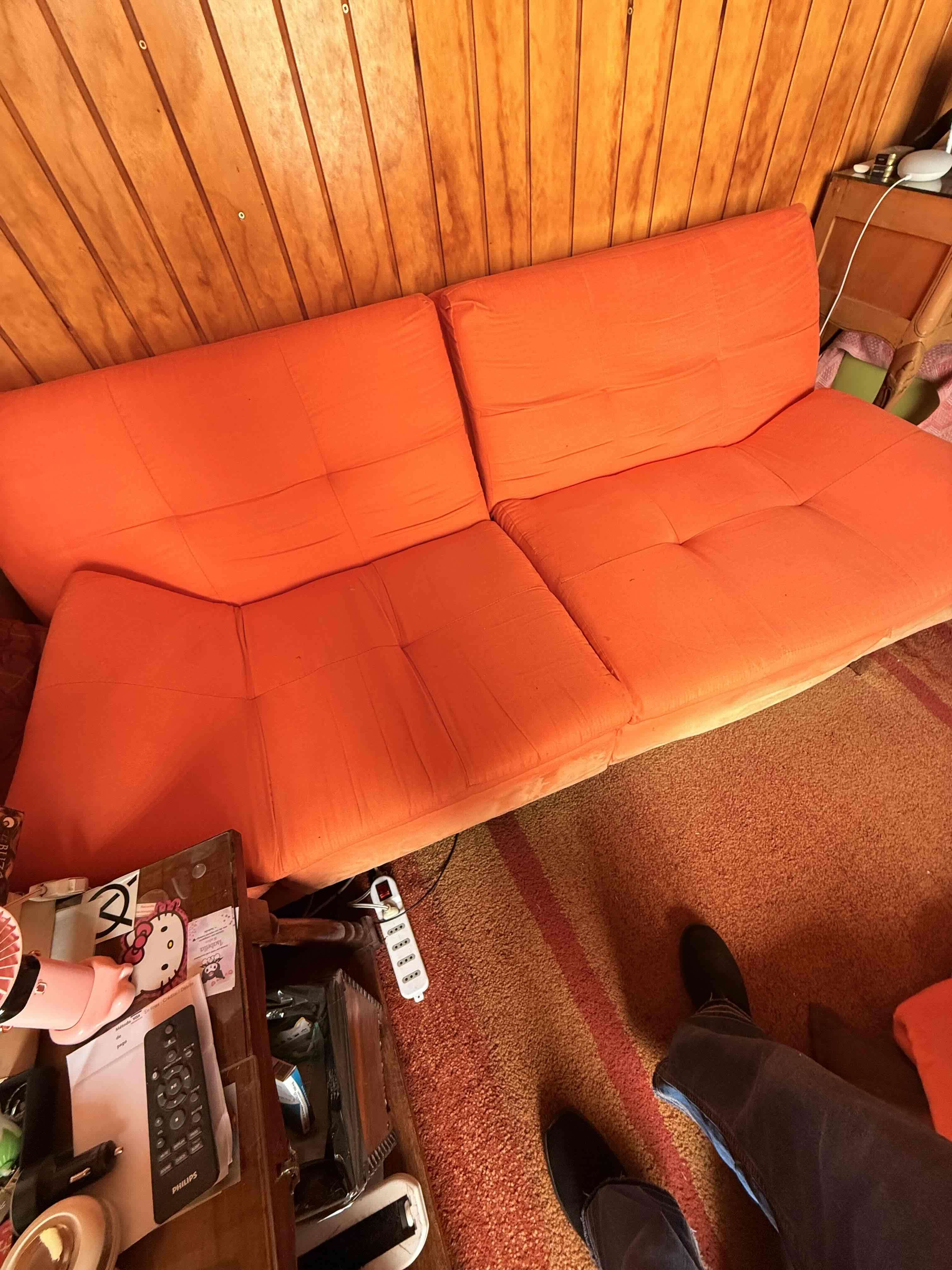 Sofá cama naranja - miniatura 2