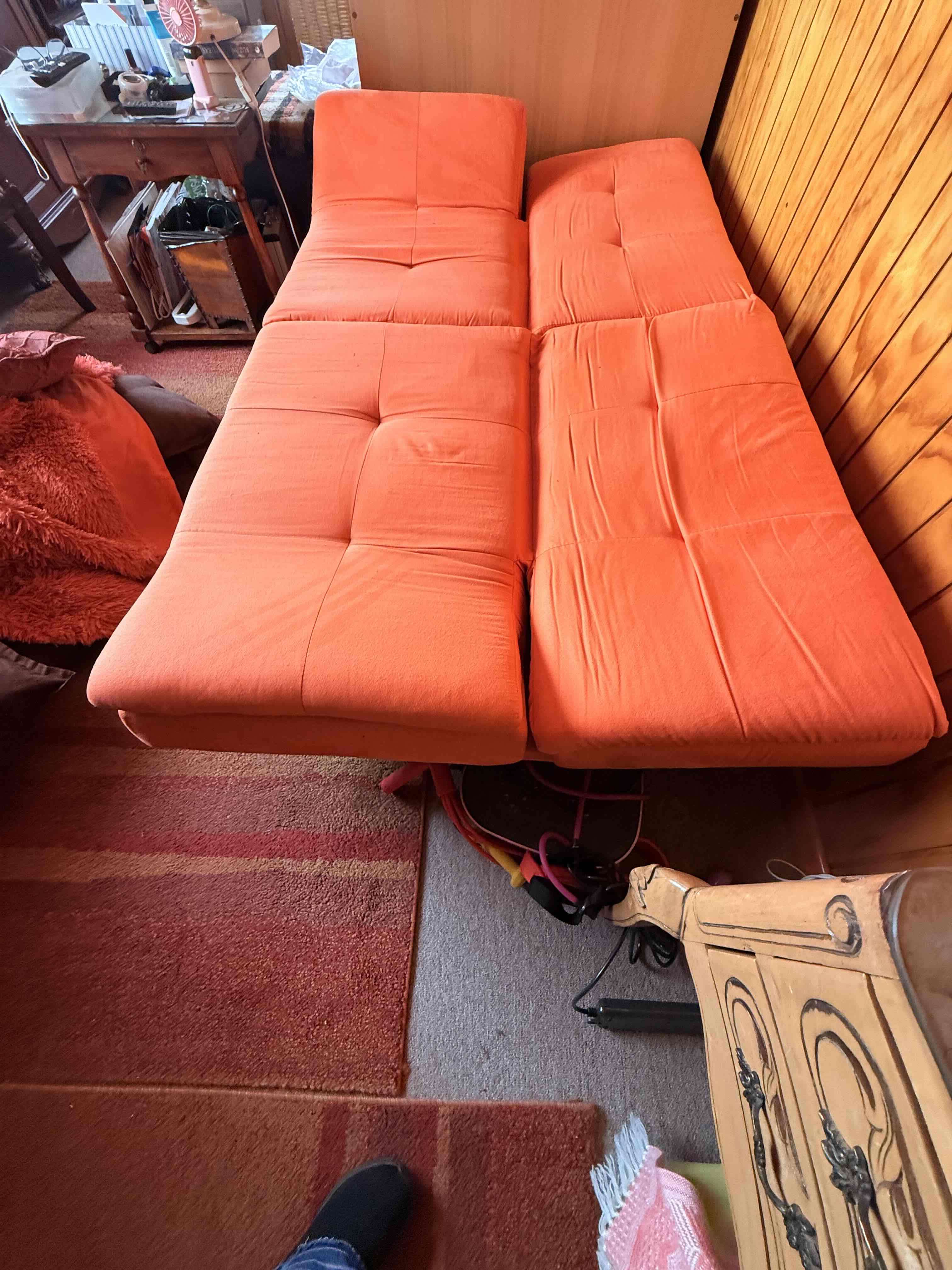 Sofá cama naranja - miniatura 3