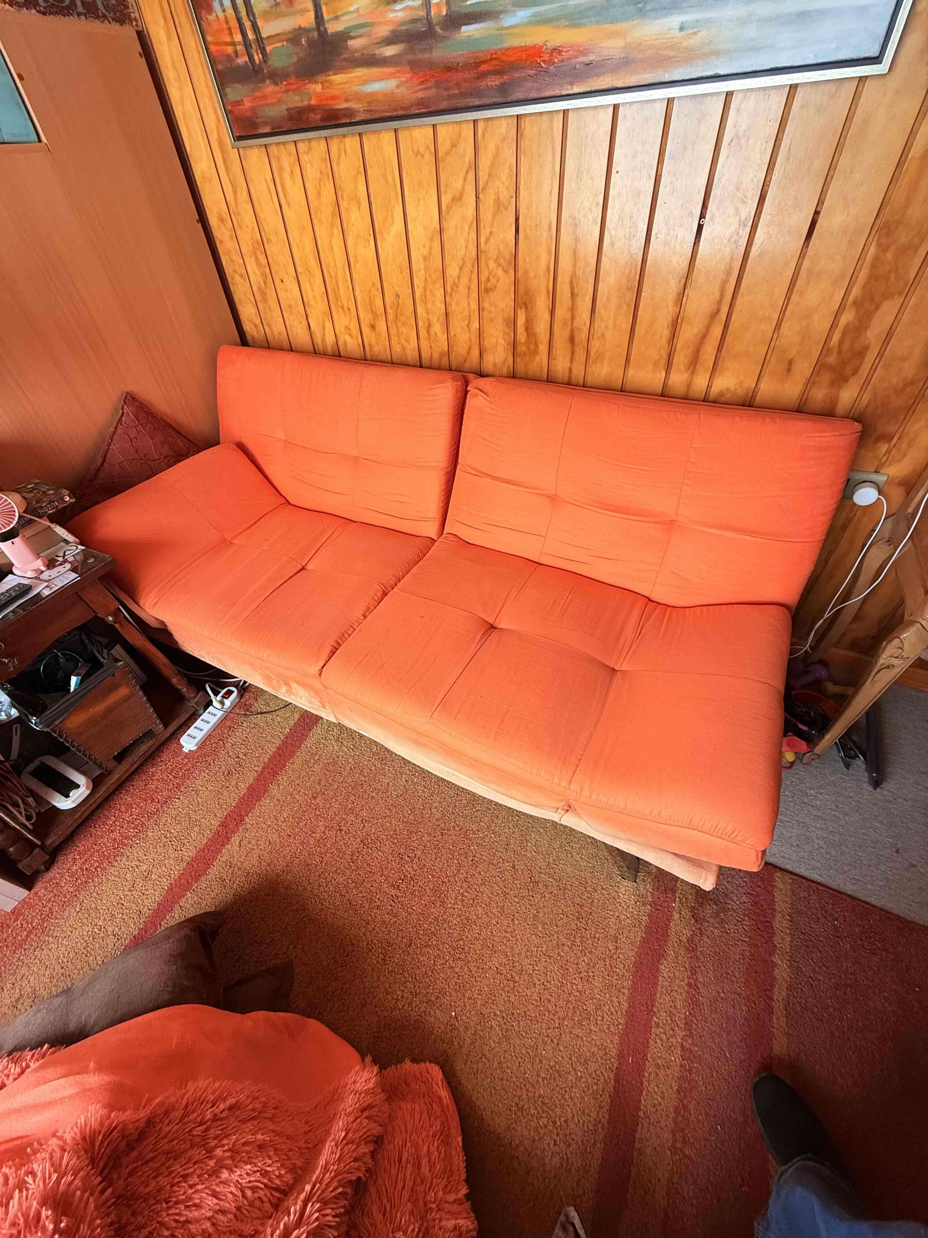 Sofá cama naranja - miniatura 4