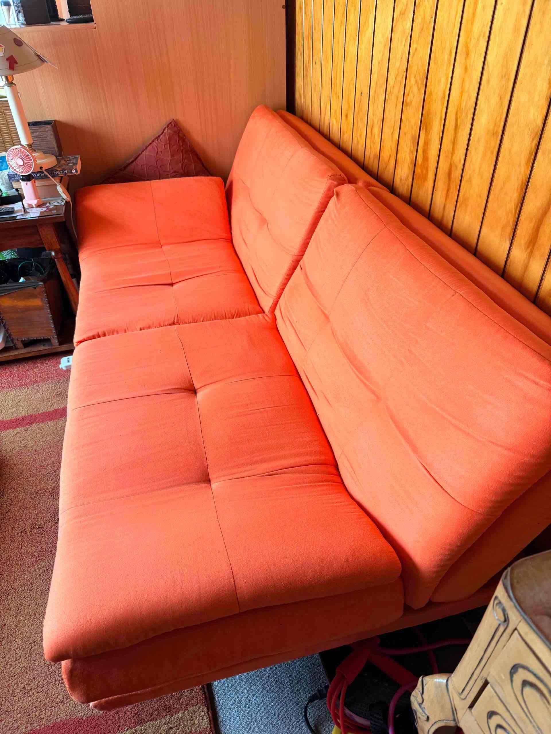 Sofá cama naranja - miniatura 5