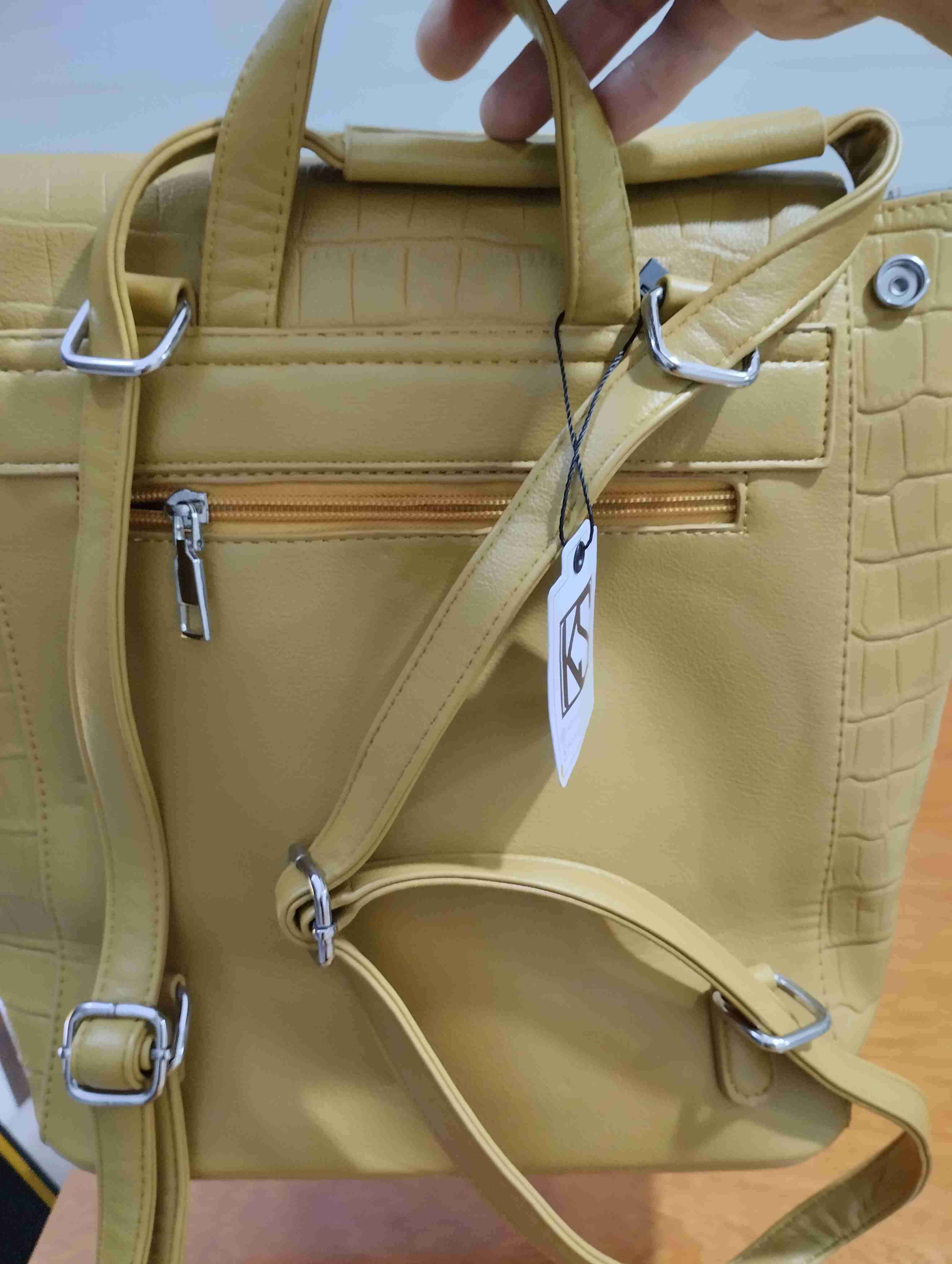 Cartera amarilla texturizada - 6