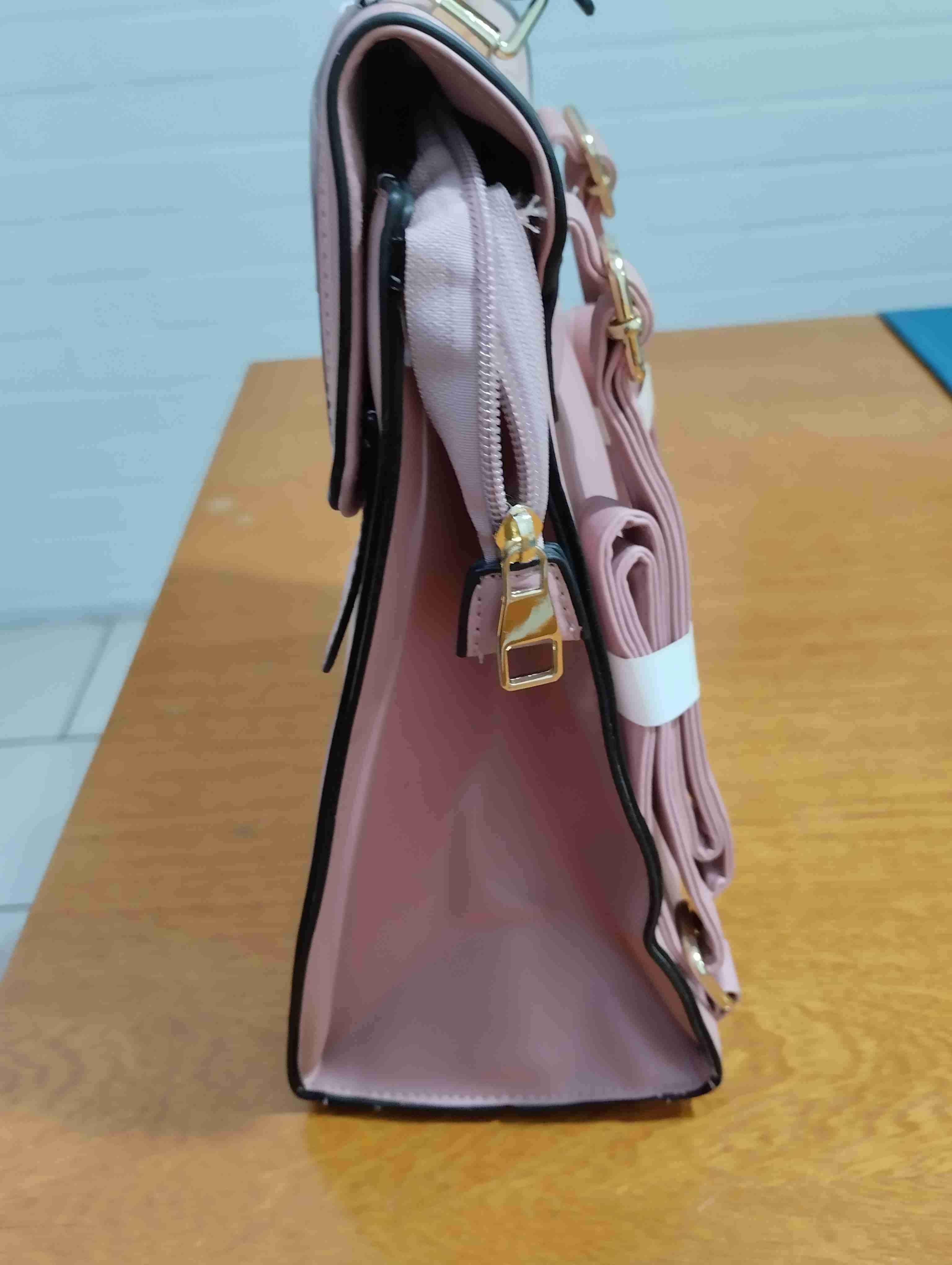 Cartera rosada texturizada - miniatura 2