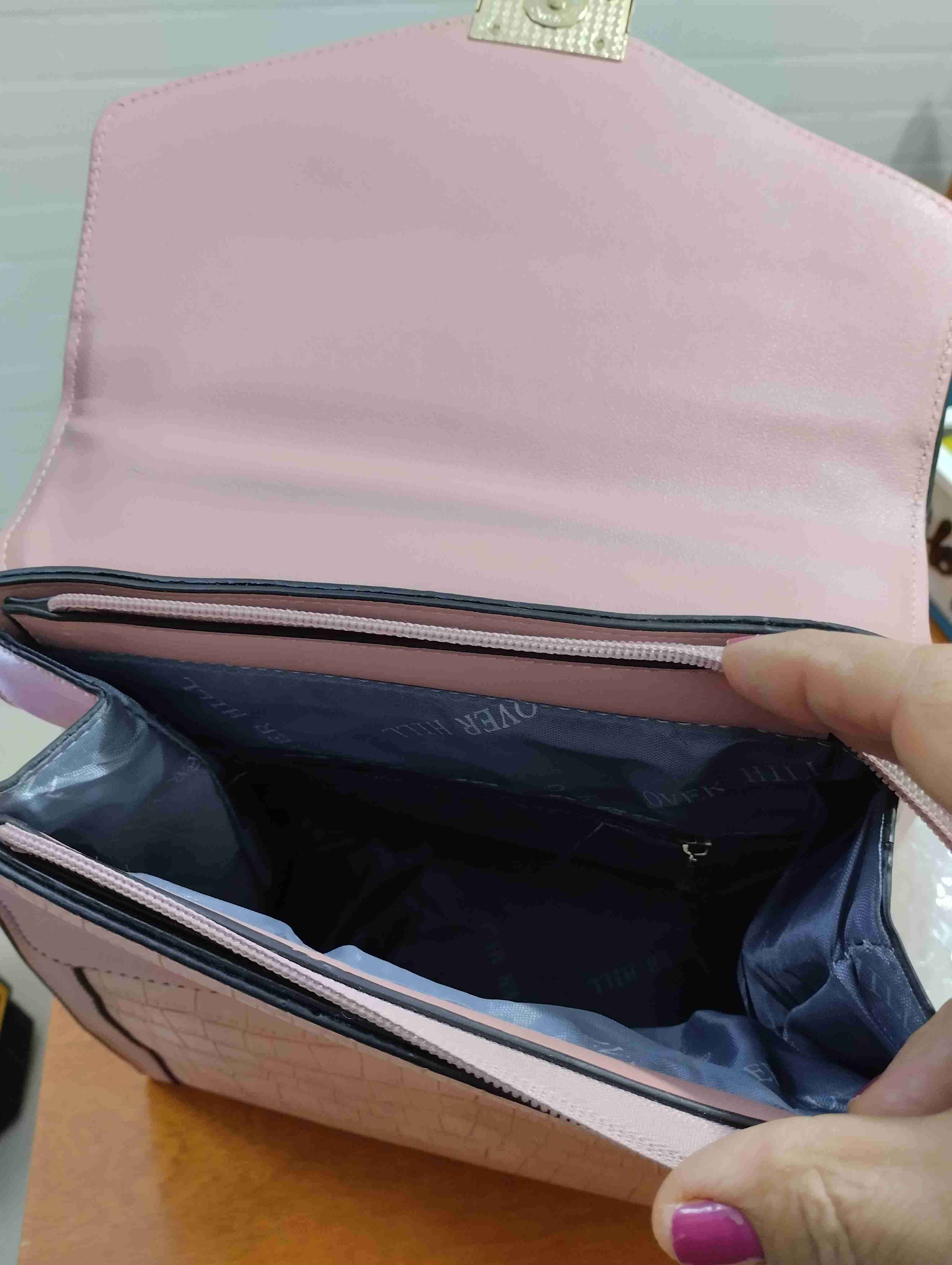 Cartera rosada texturizada - miniatura 6