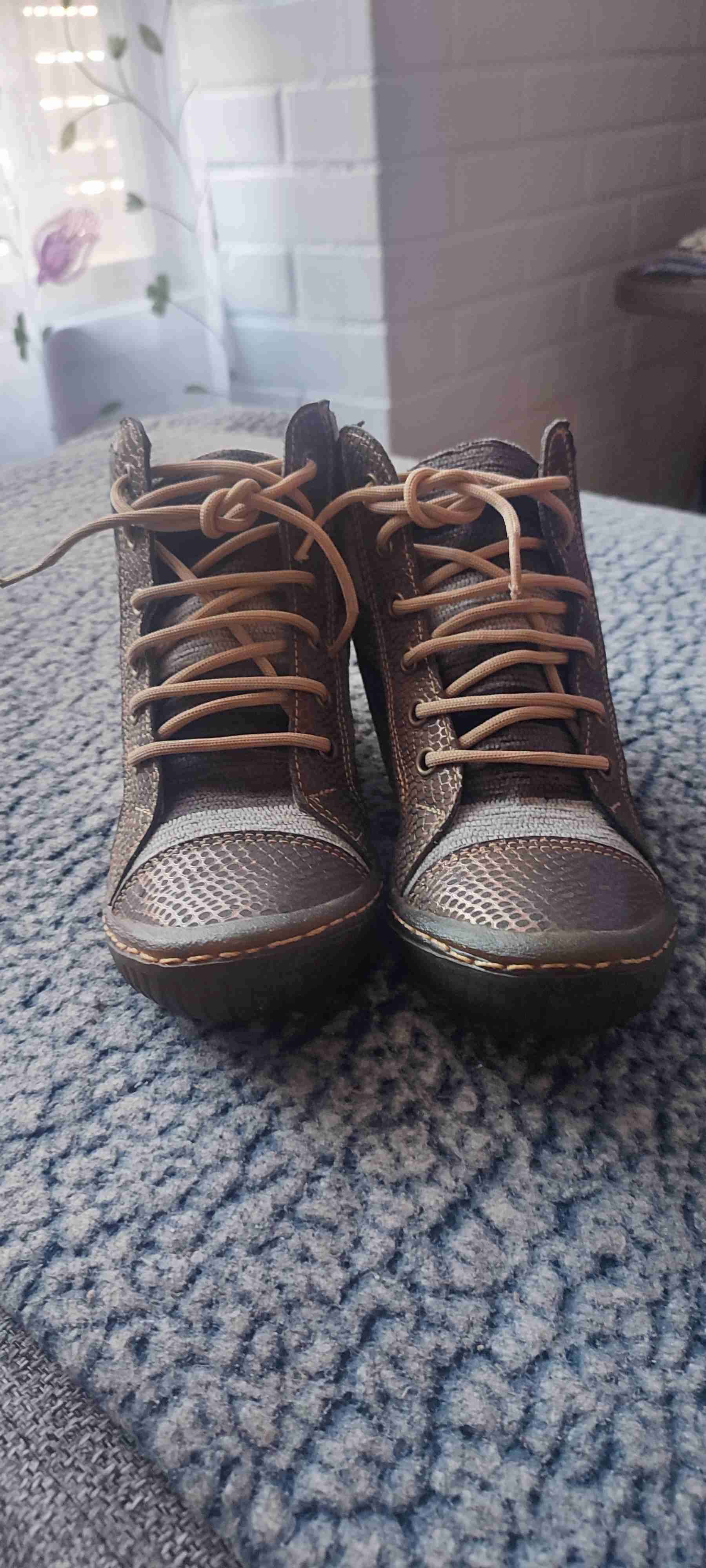 Zapatillas altas de tela rayada - miniatura 3