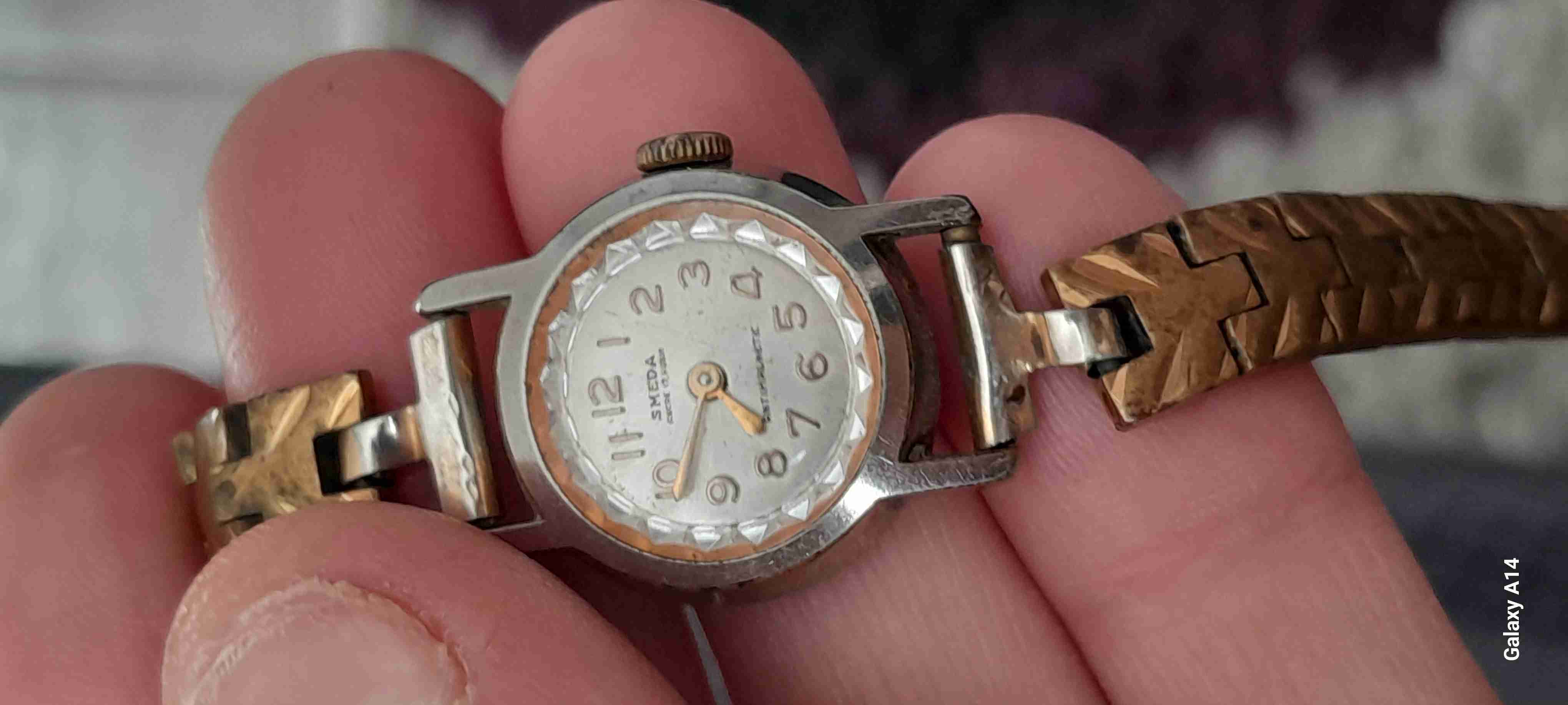 Reloj dorado vintage Smeda - miniatura 2