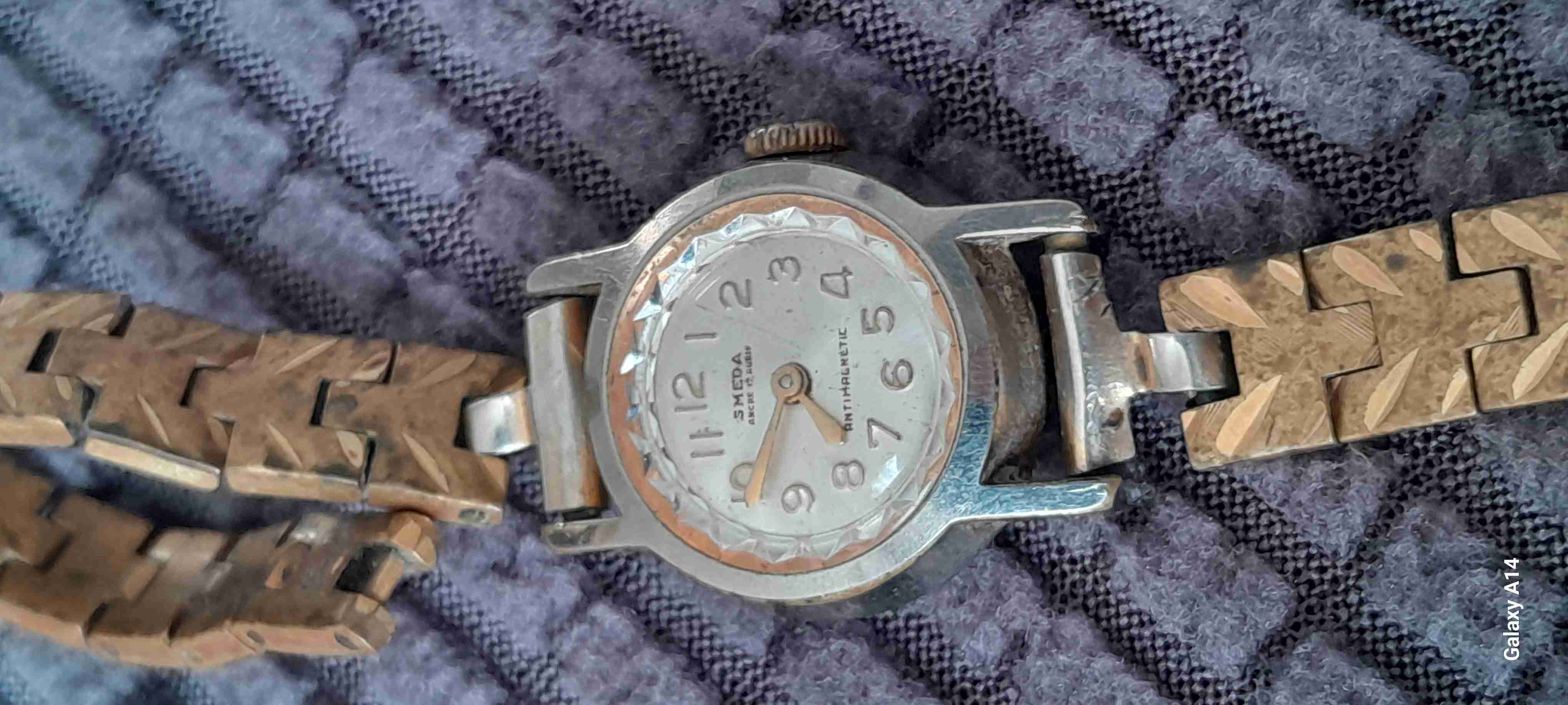 Reloj dorado vintage Smeda - miniatura 4