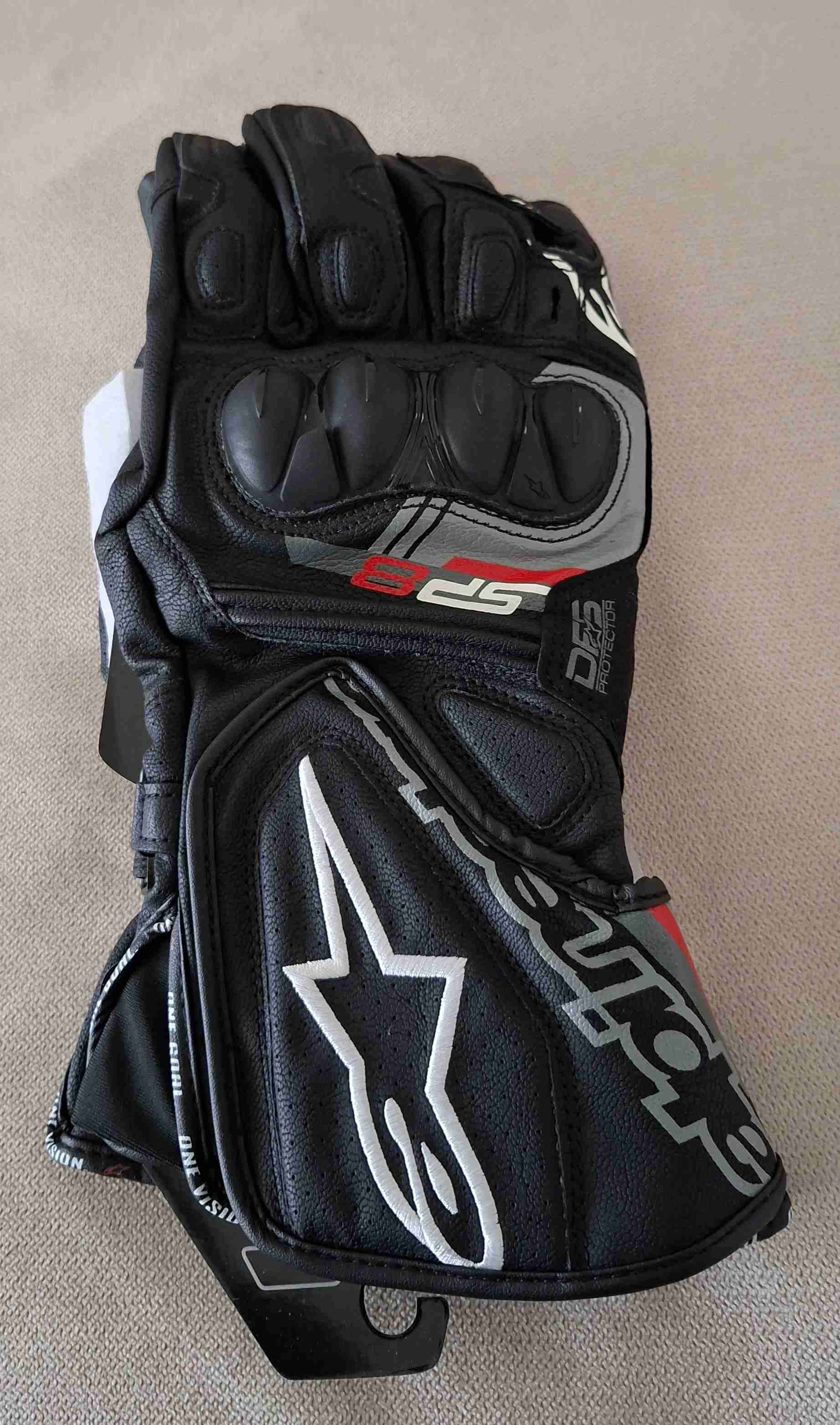 Guantes de moto negros Alpinestars SP-8 V3 - 1