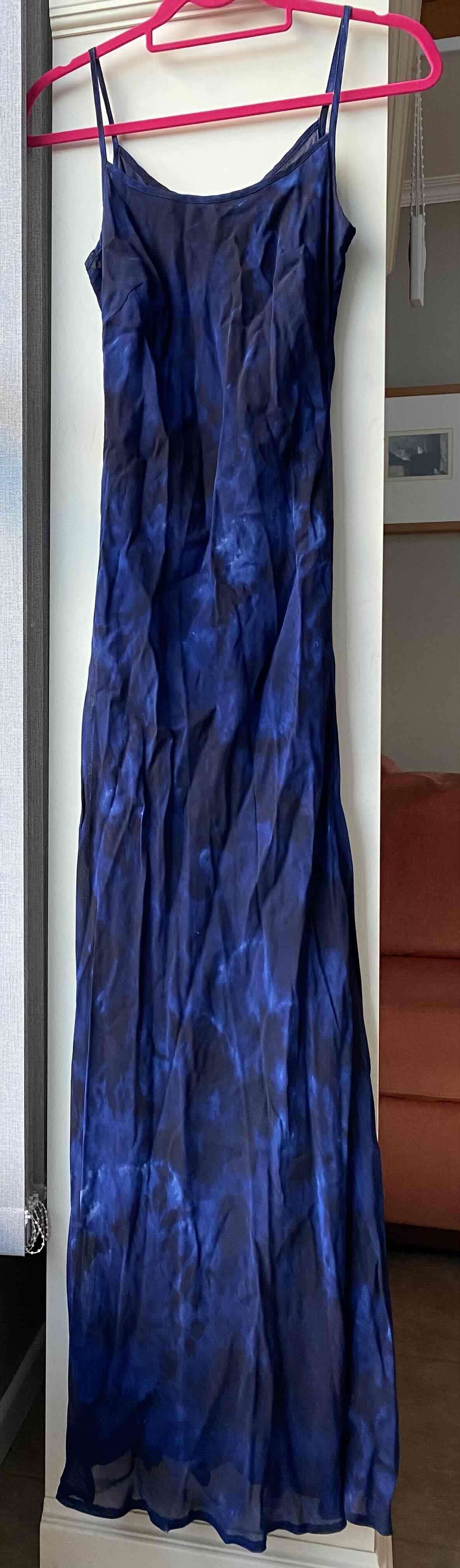 Vestido fiesta azul largo T42 - miniatura 1