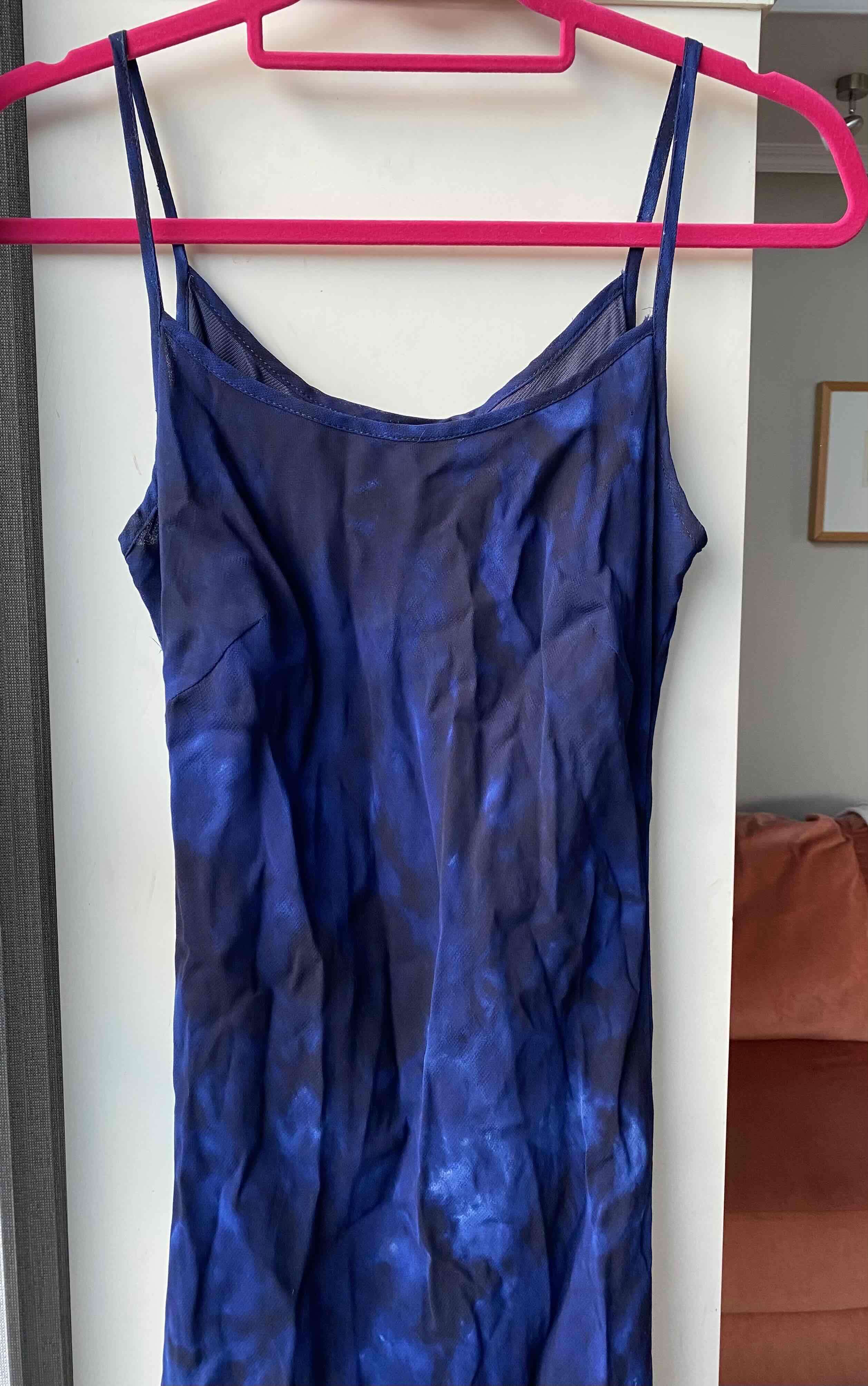 Vestido fiesta azul largo T42 - miniatura 3