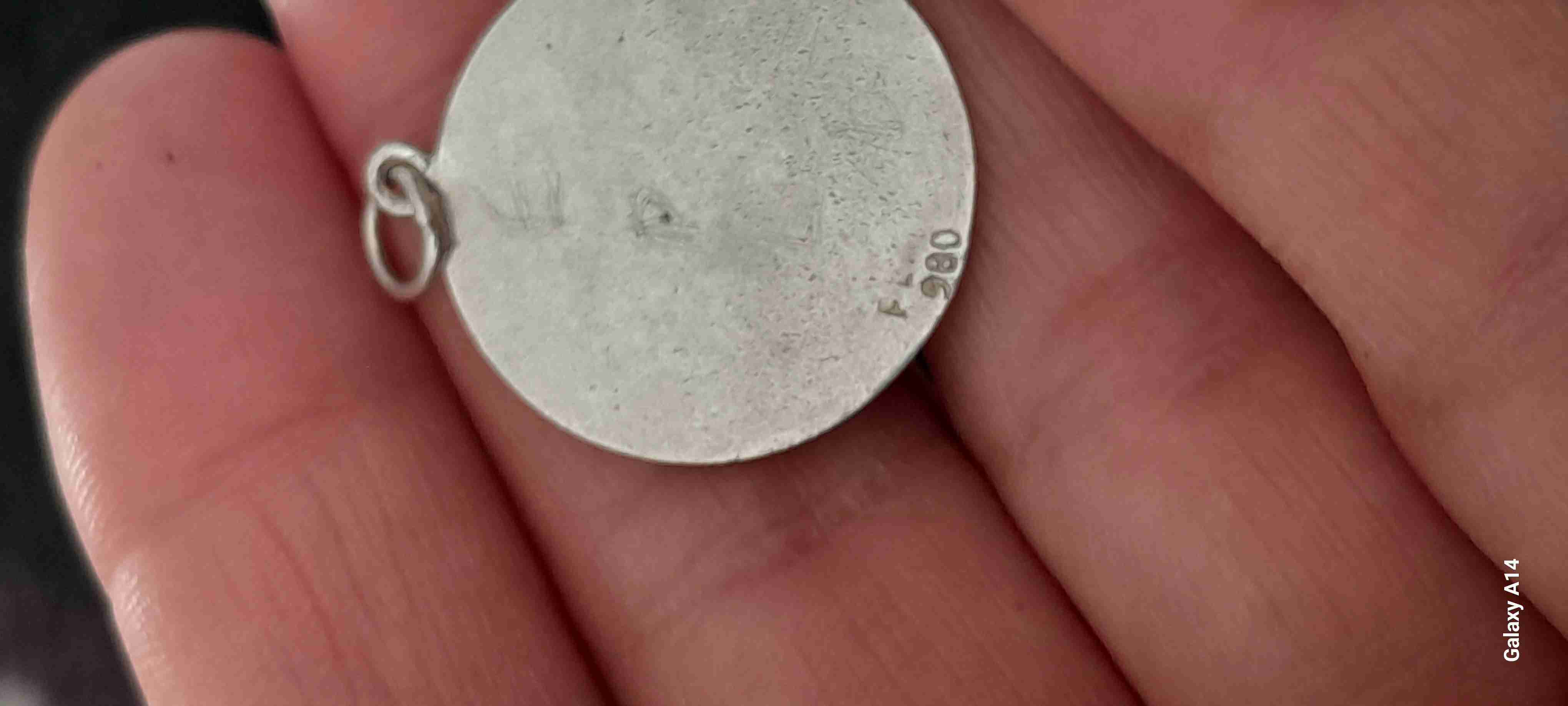 Colgante de plata con piedras verdes 925 - miniatura 4