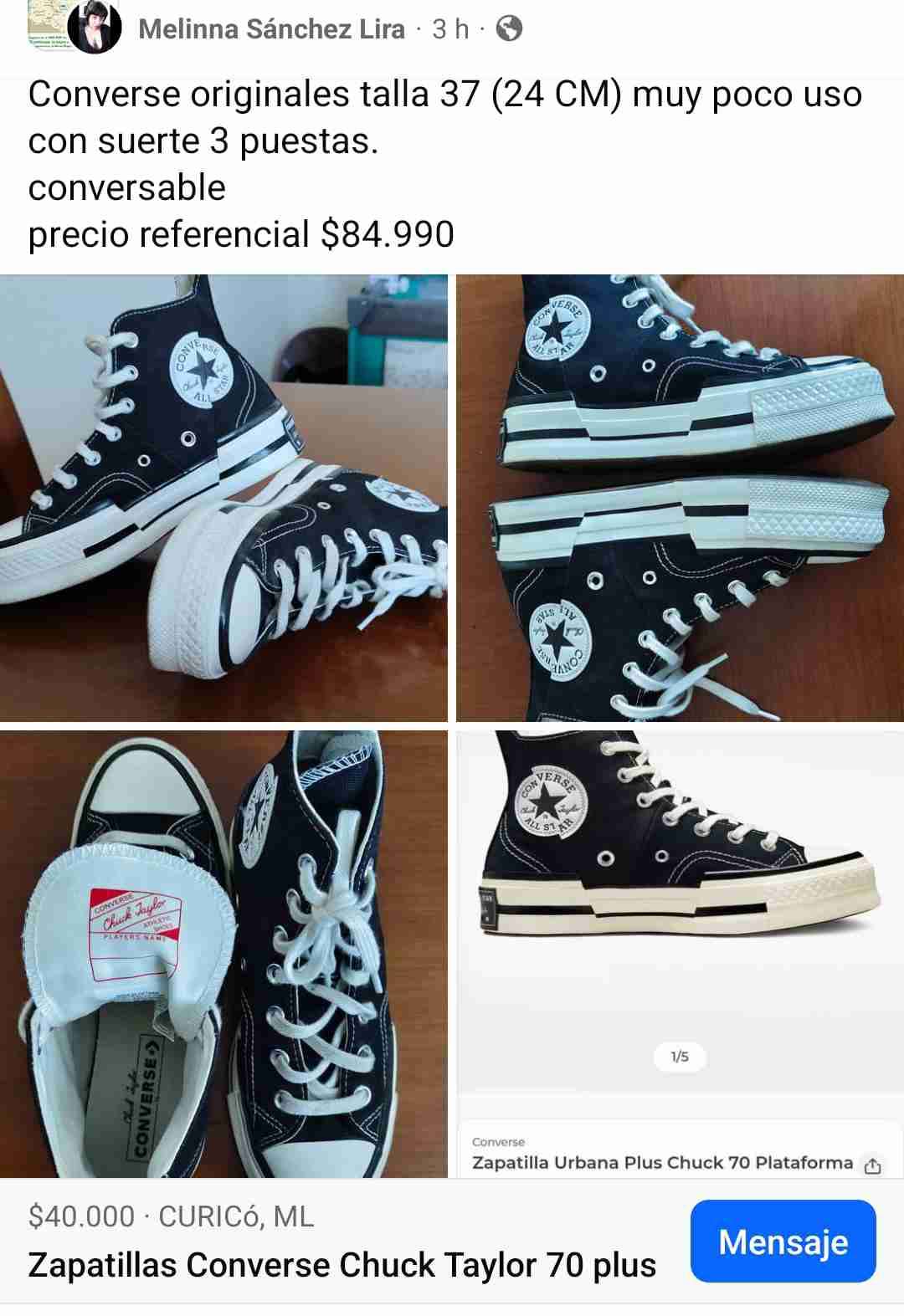 Zapatillas Converse Chuck Taylor negras
