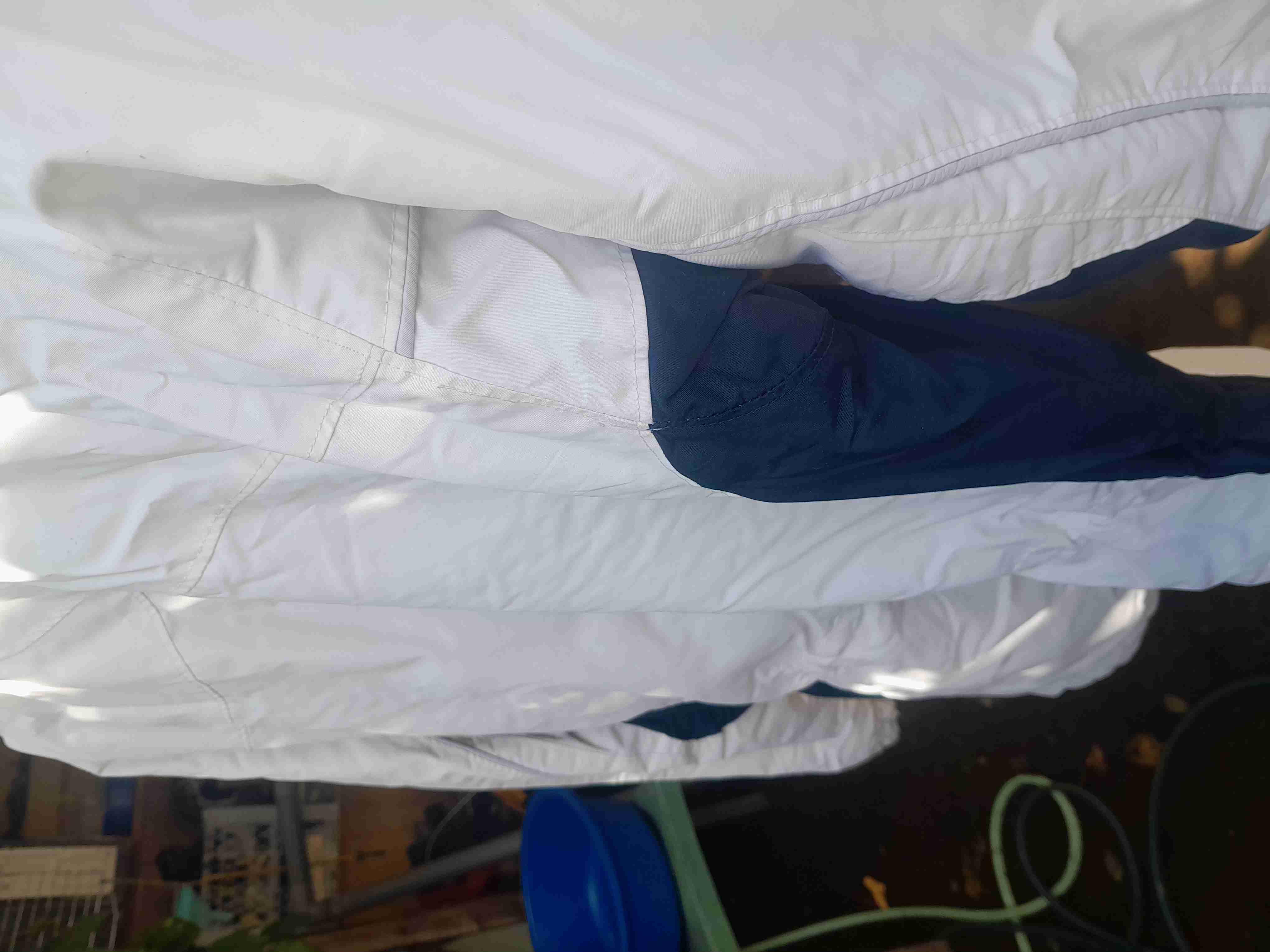 Parka Columbia blanca y azul marino - miniatura 4