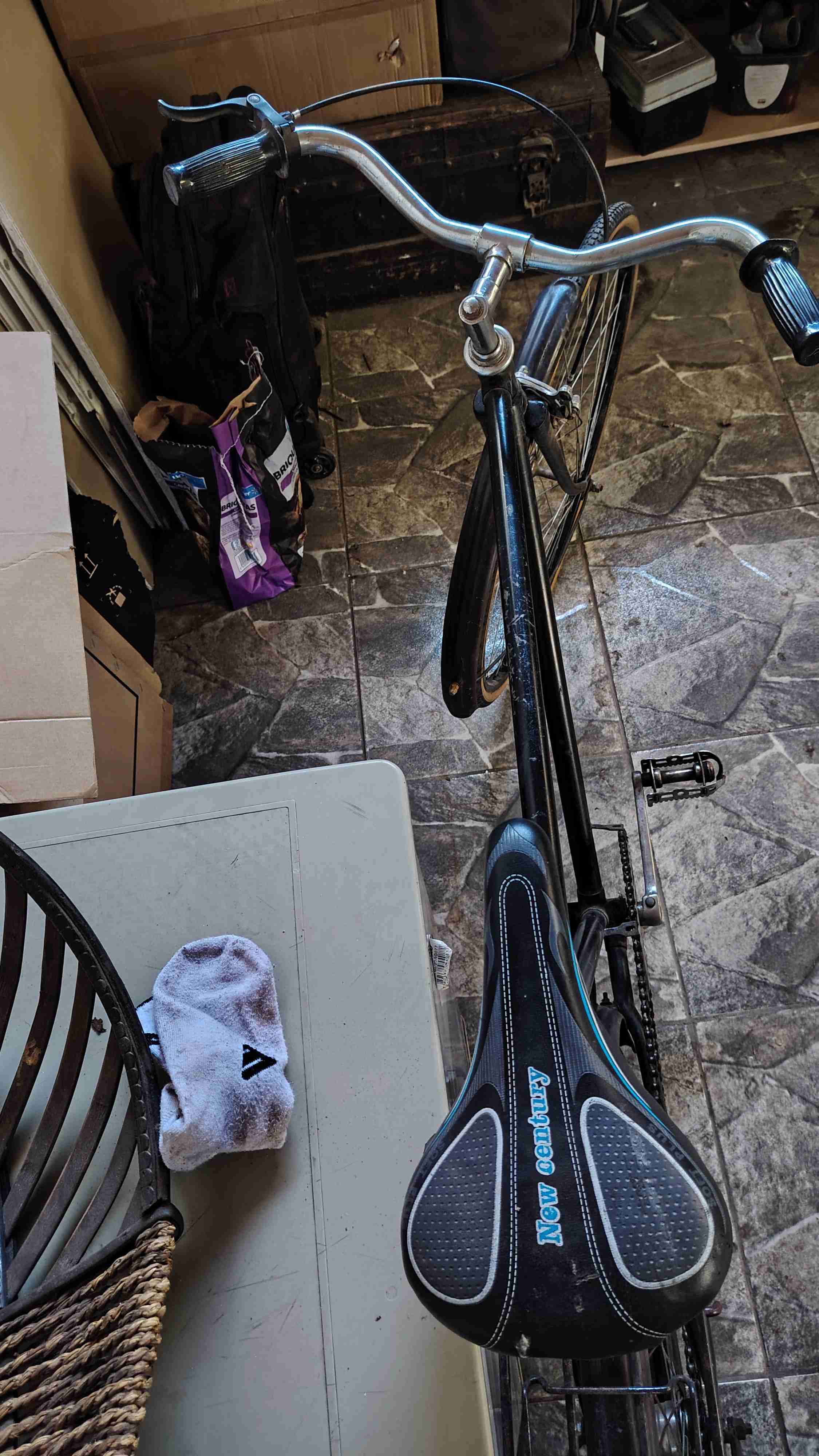 Bicicleta vintage negra - 5