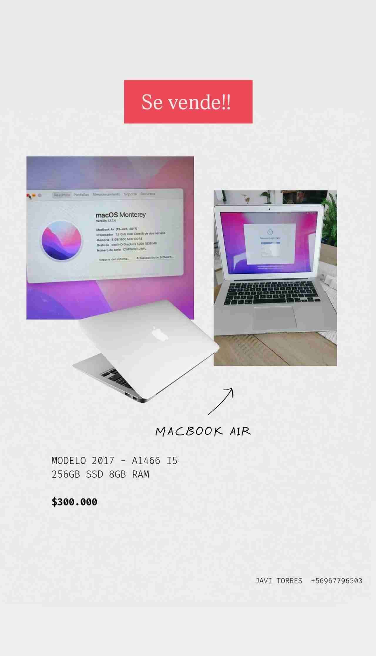 MacBook Air 2017 i5 256GB - miniatura 1
