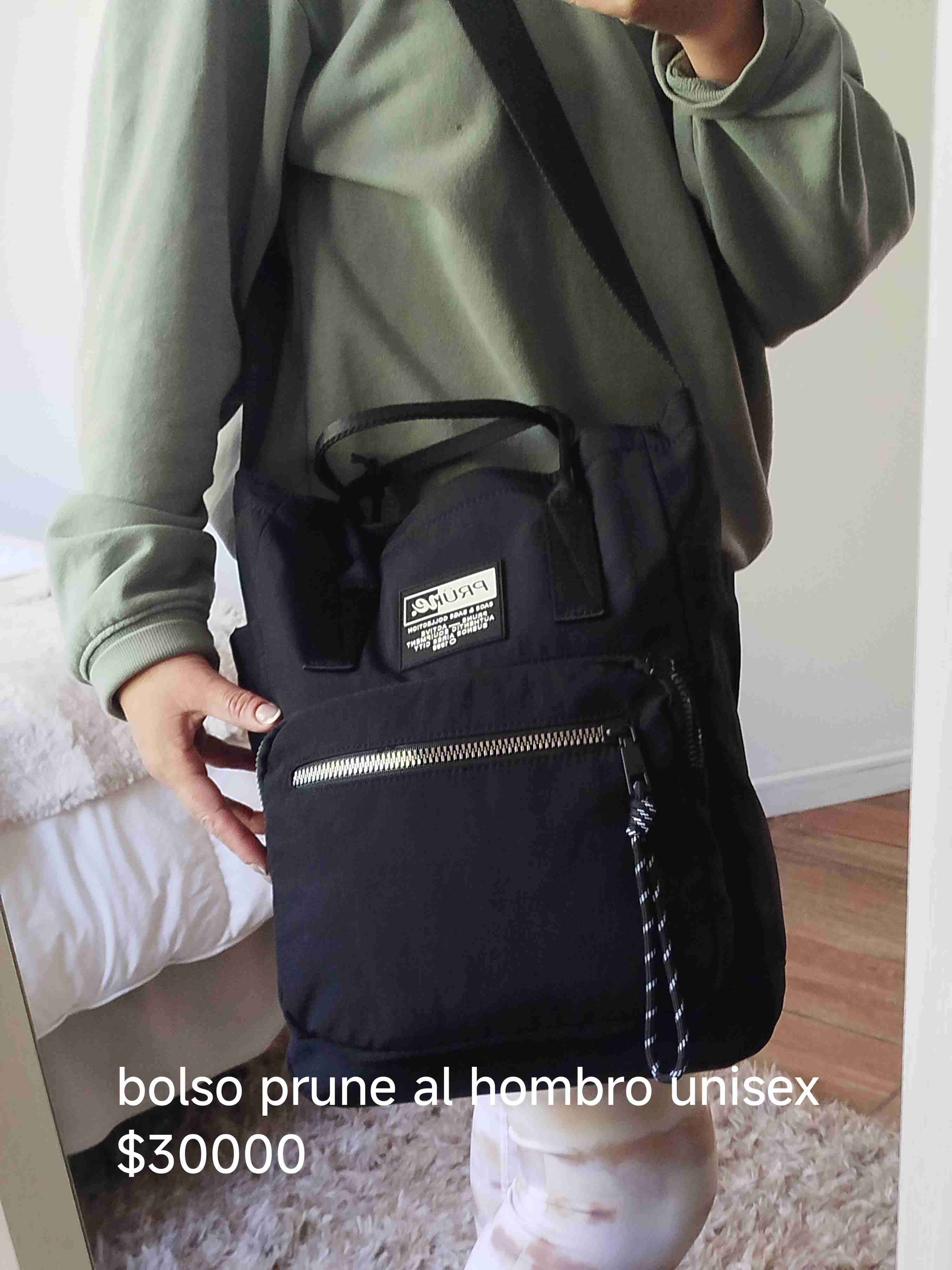 Bandolera mini tote Prune negra - miniatura 2