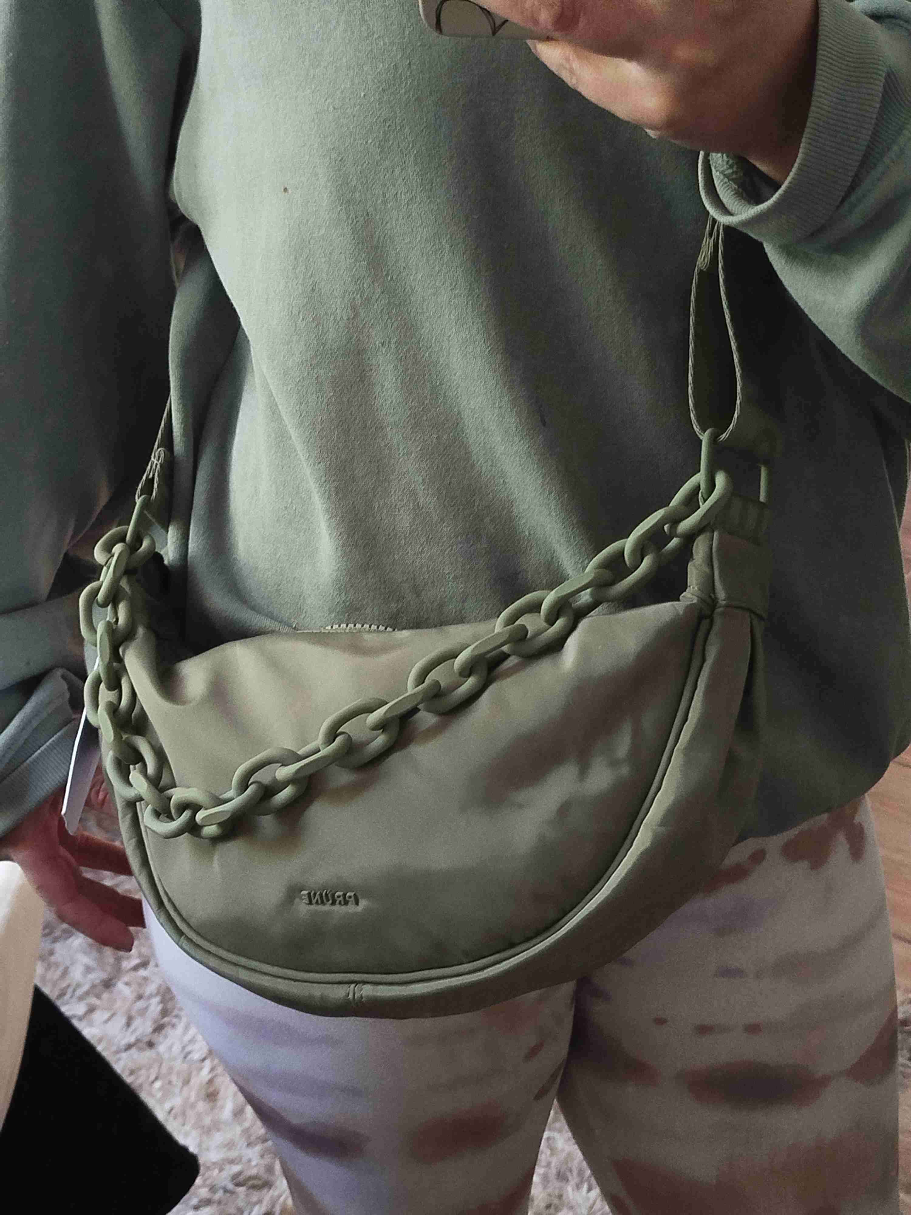 Bandolera mini tote Prune negra - miniatura 5