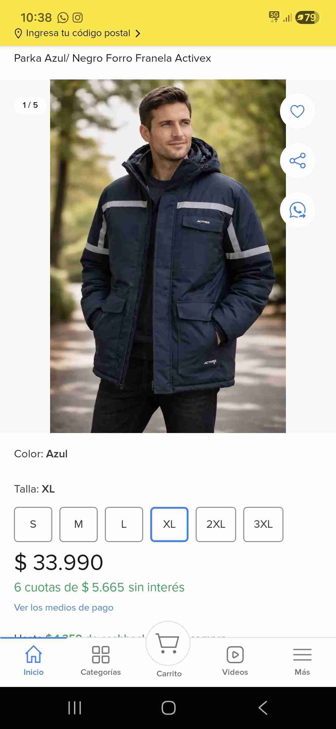 Traje termico nuevo XL - 1