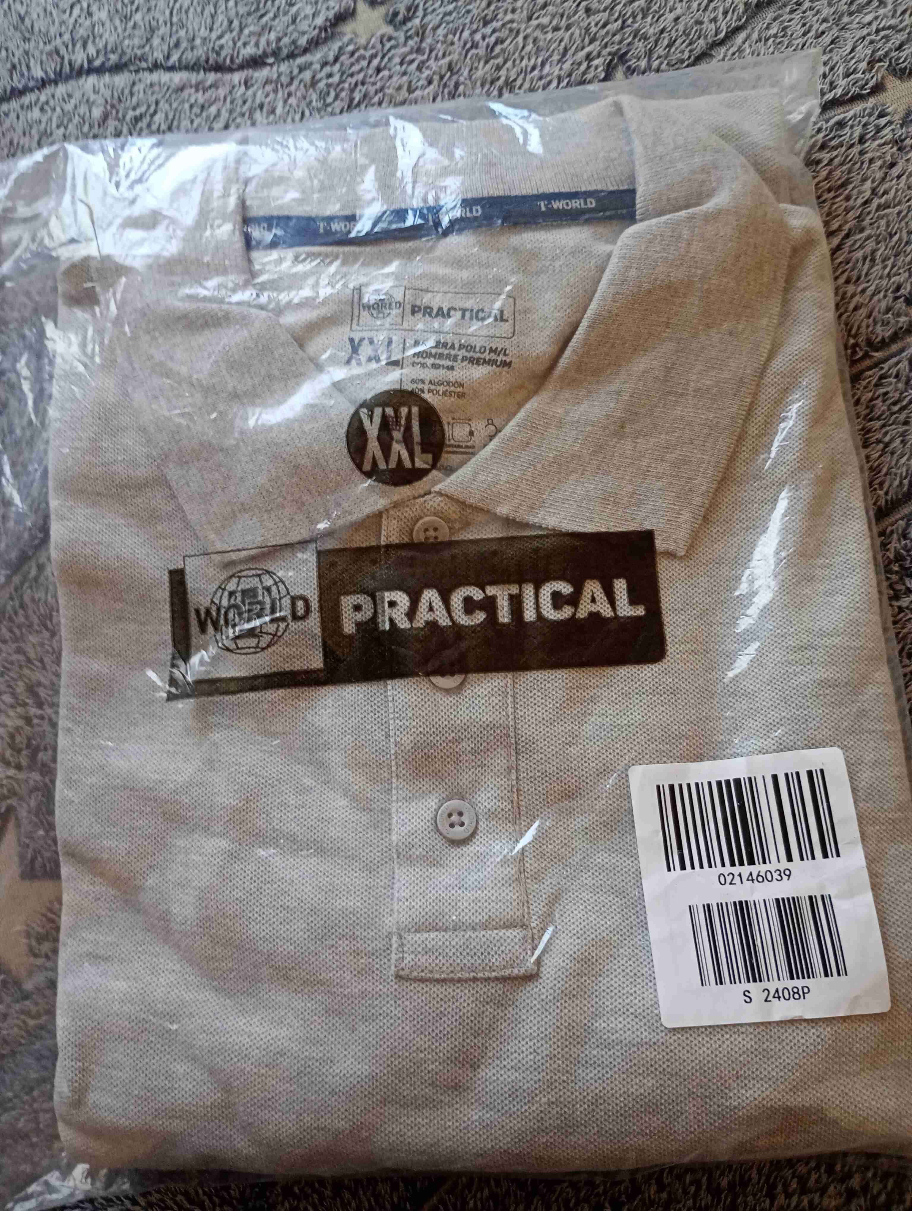 Polera polo gris XXL - 1