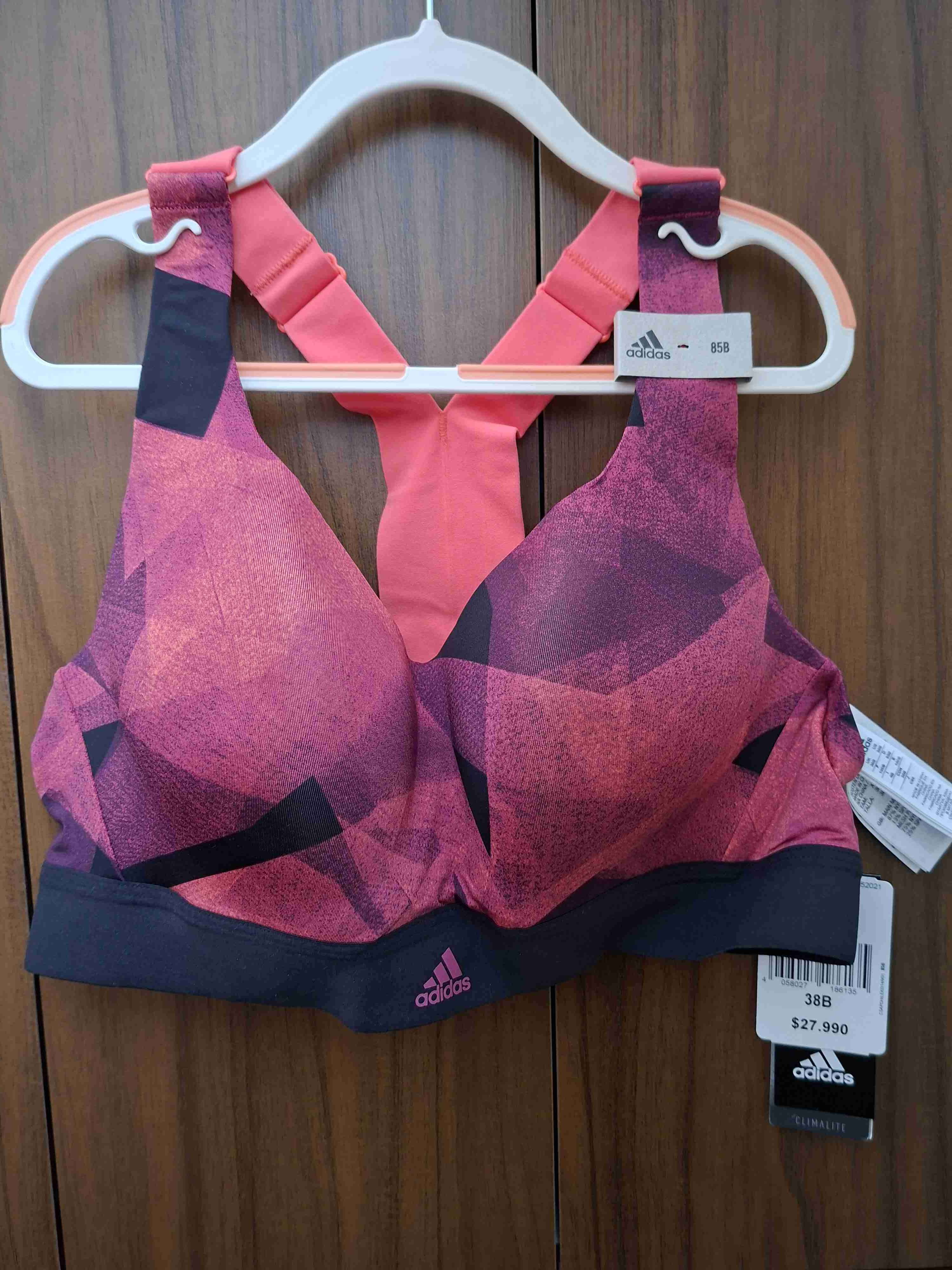 Sosten deportivo Adidas rosa - miniatura 3