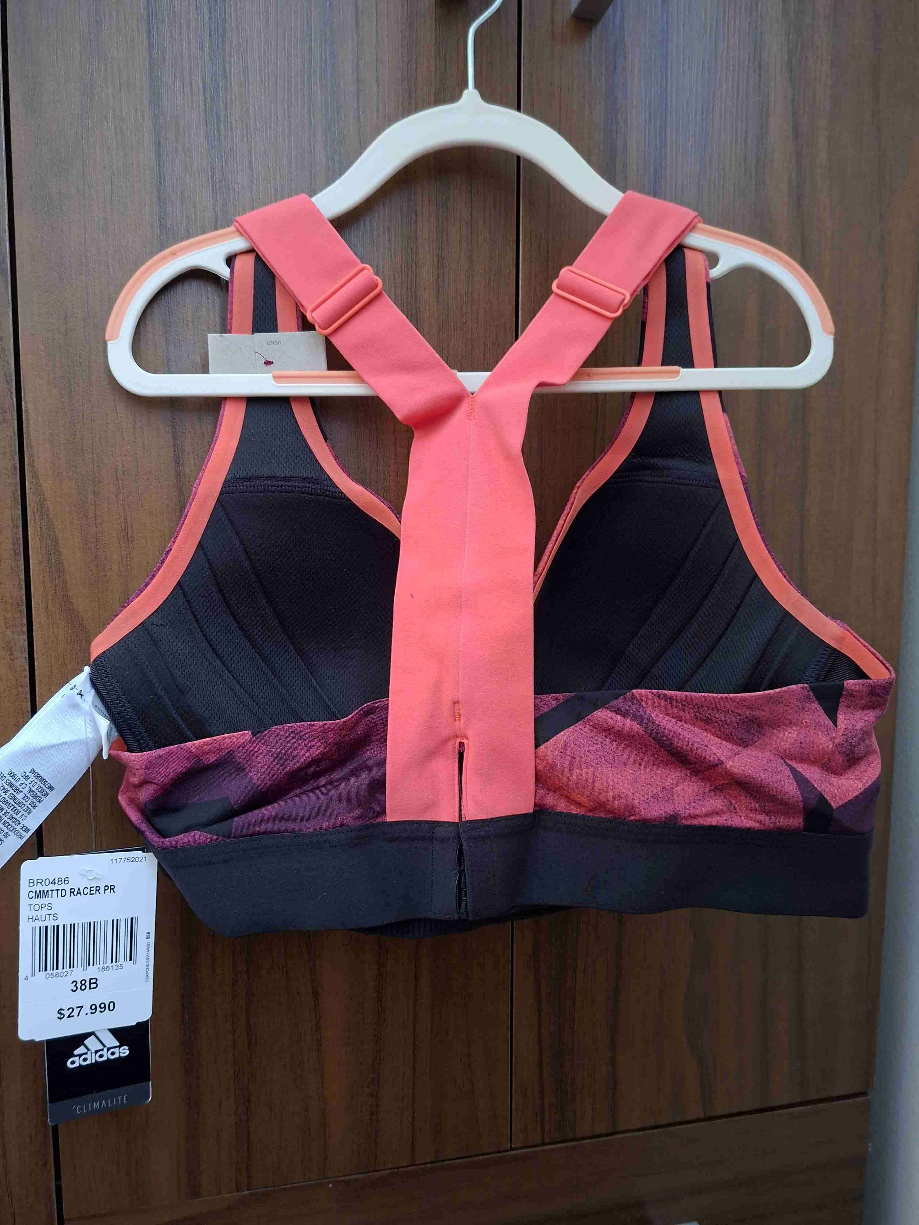 Sosten deportivo Adidas rosa - miniatura 4