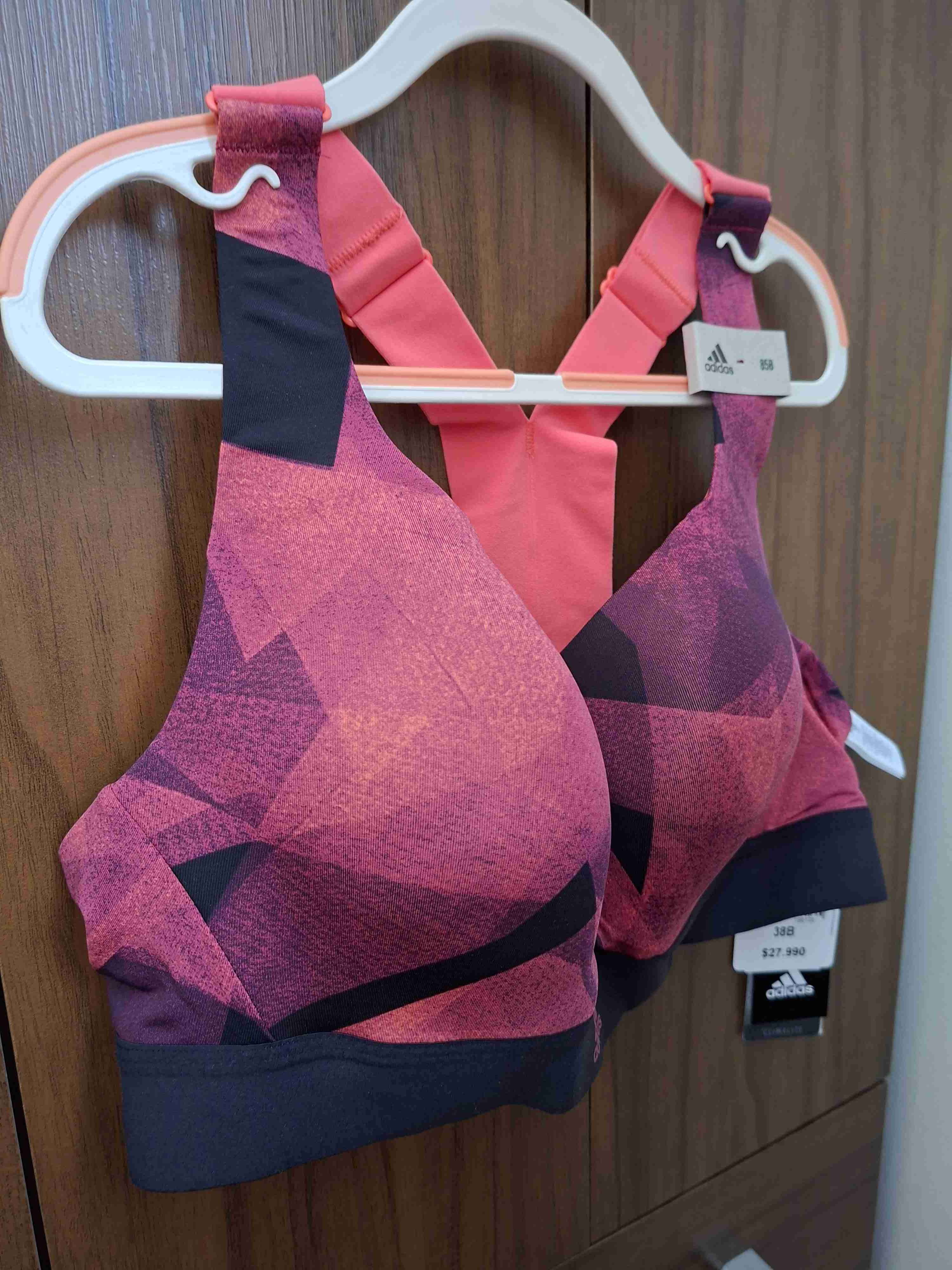 Sosten deportivo Adidas rosa - miniatura 6