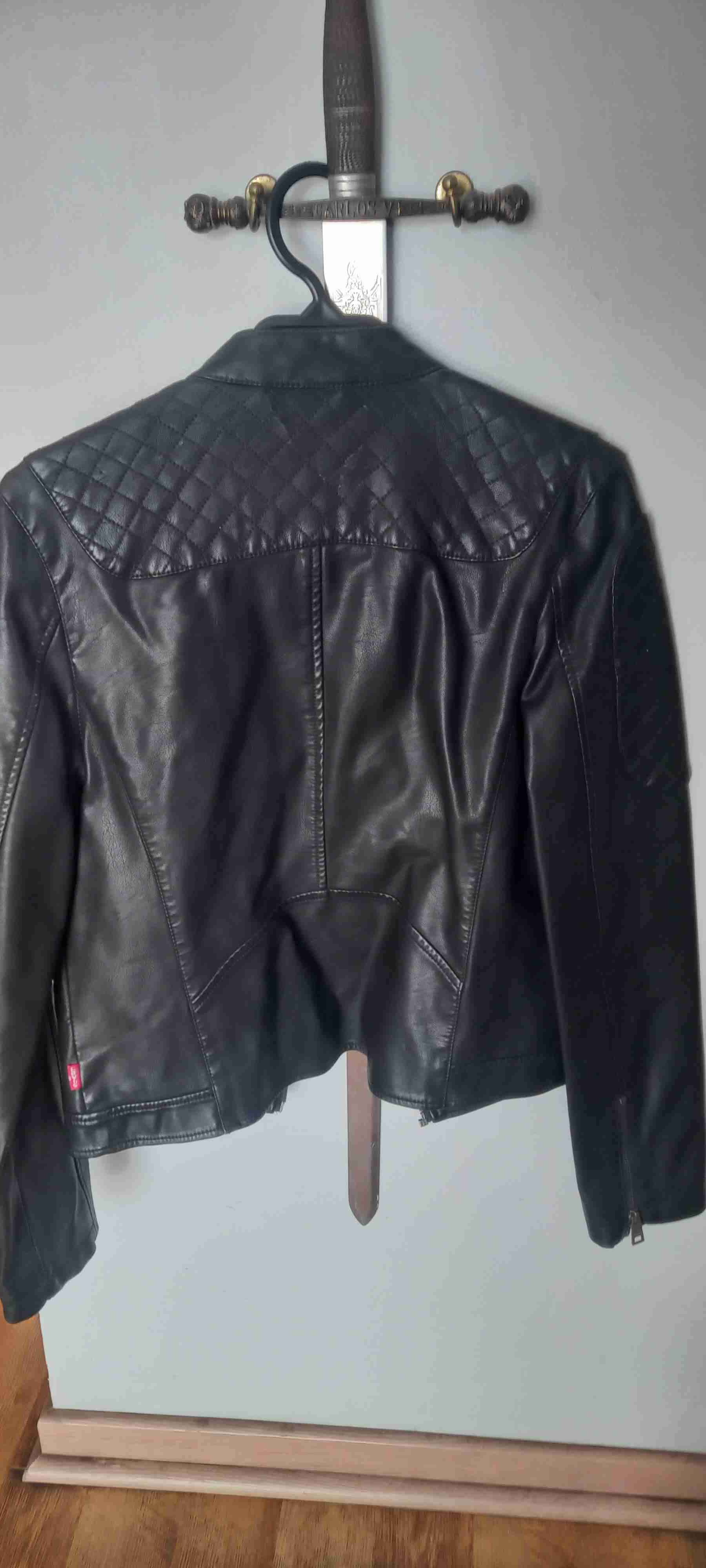 Chaqueta negra de cuero Mujer Levis - miniatura 3