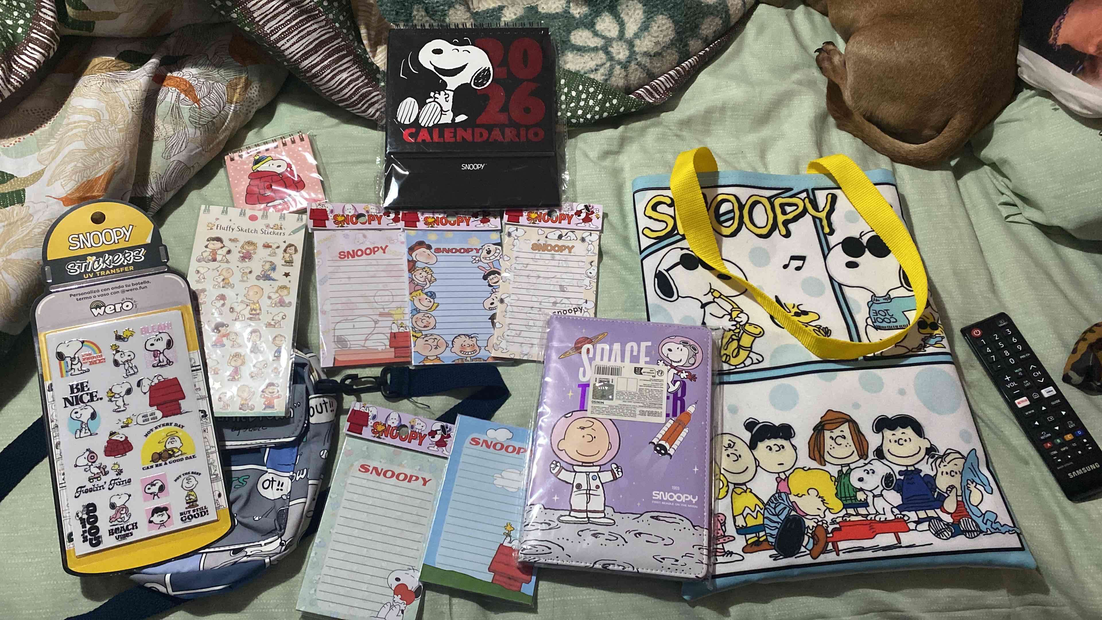 Set de papelería Snoopy