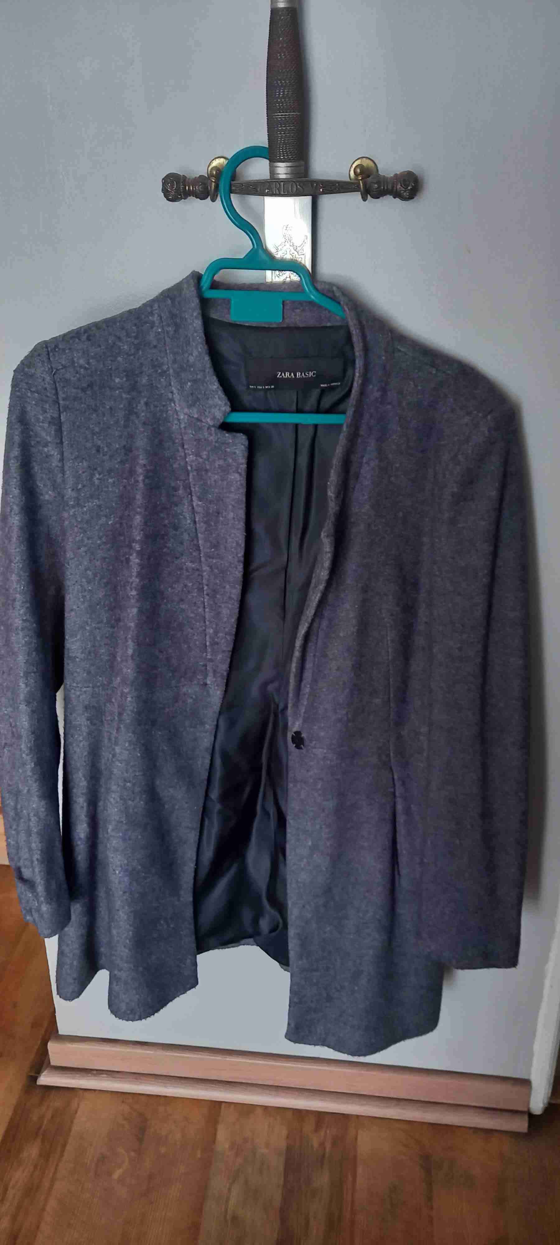 Abrigo azul Zara Basic - 1