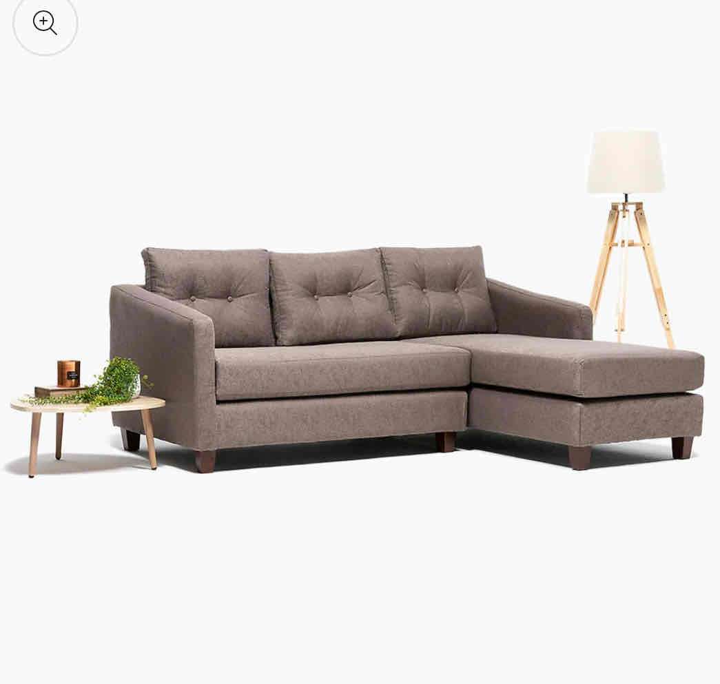 Sofá seccional gris - miniatura 2