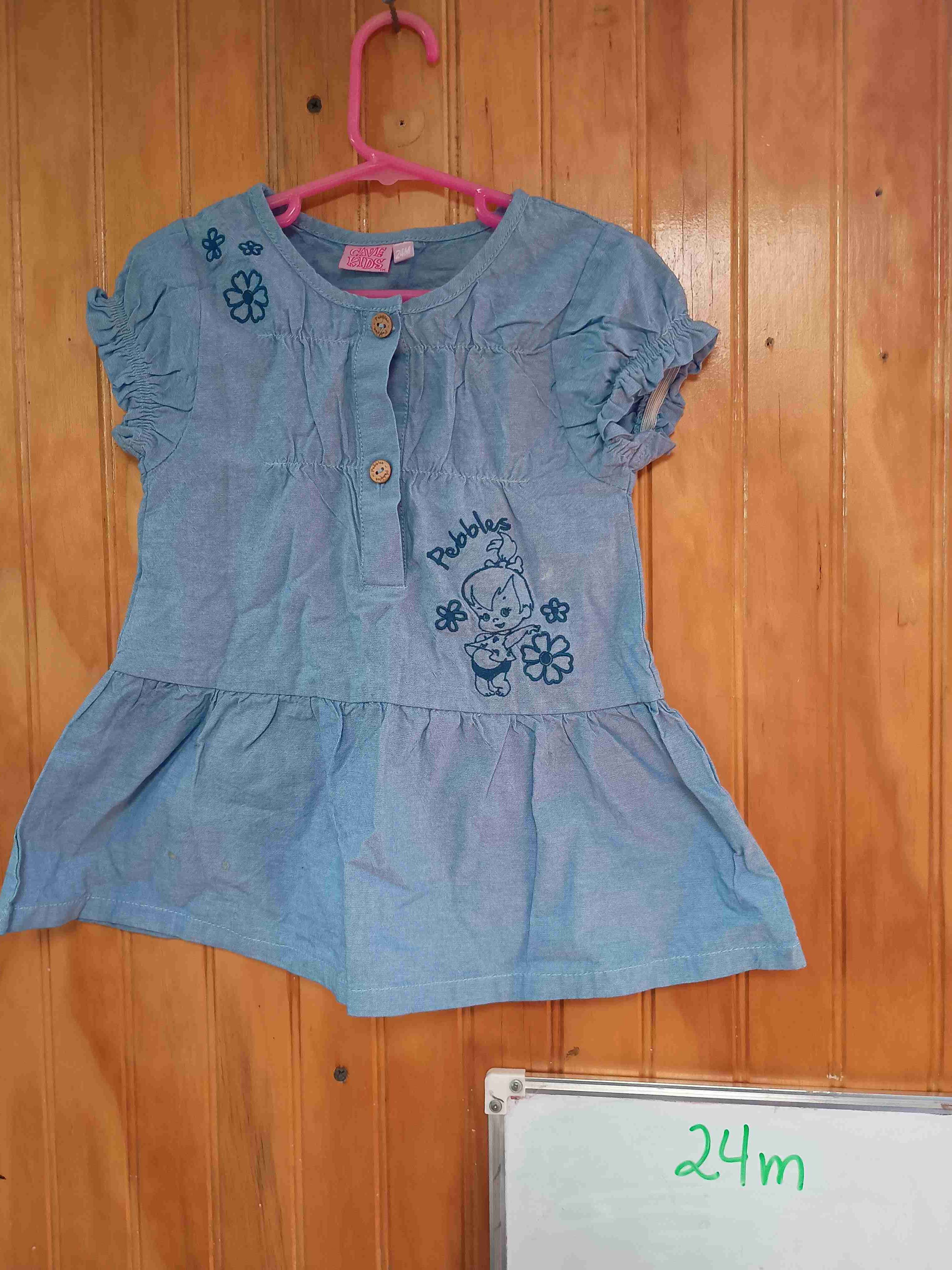 Vestido azul Pebbles 24m