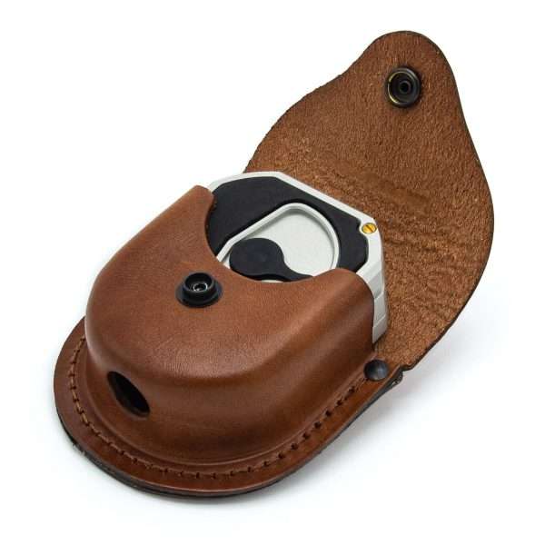 Brújula Brunton azimutal metalica / estuche cuero - 3