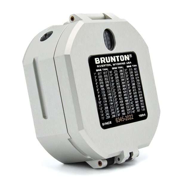 Brújula Brunton azimutal metalica / estuche cuero - 4