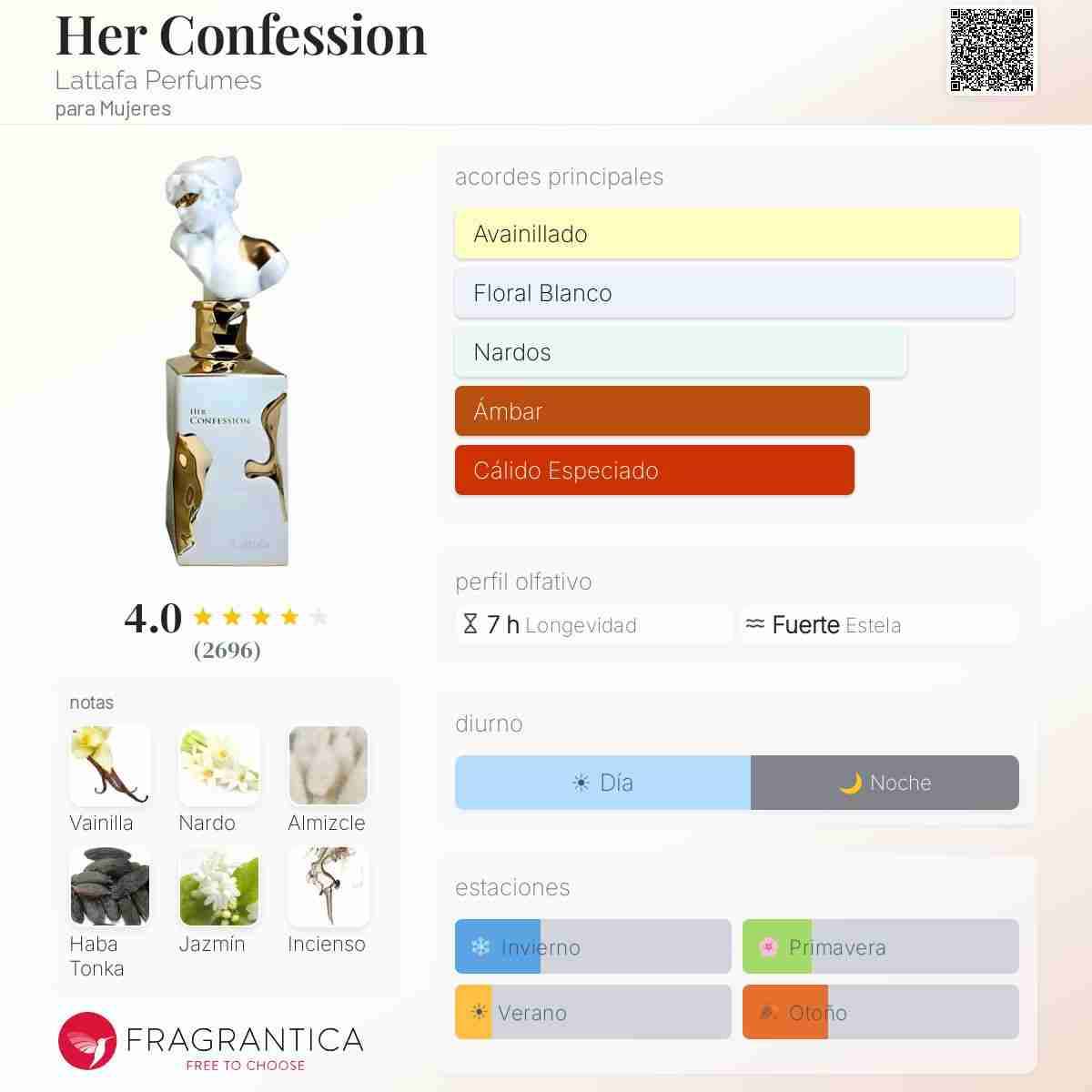 Perfume Lattafa Her Confession 100ml - miniatura 2
