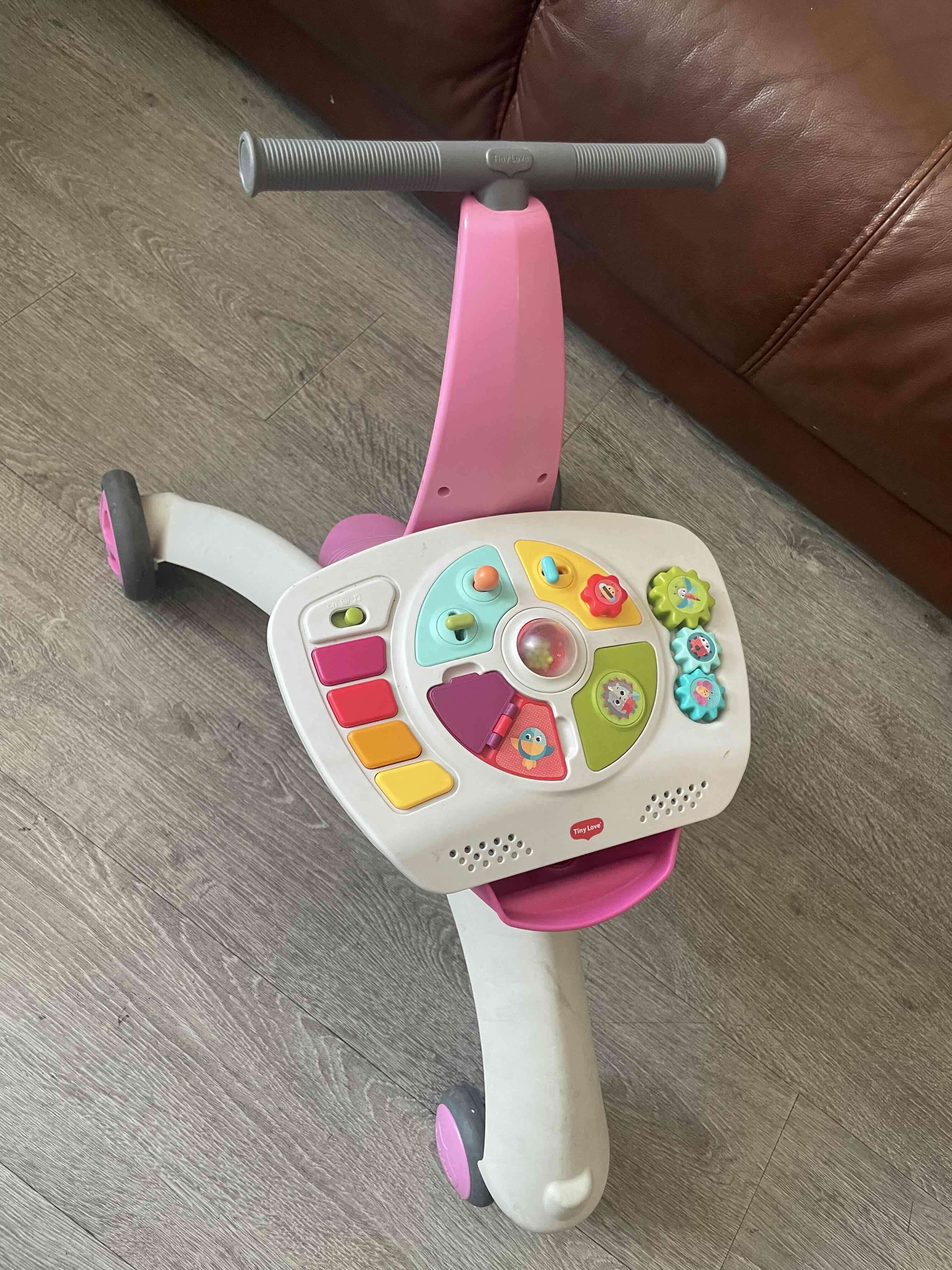 Caminadora Tiny Love Infanti musical rosa 5 en 1 - 1