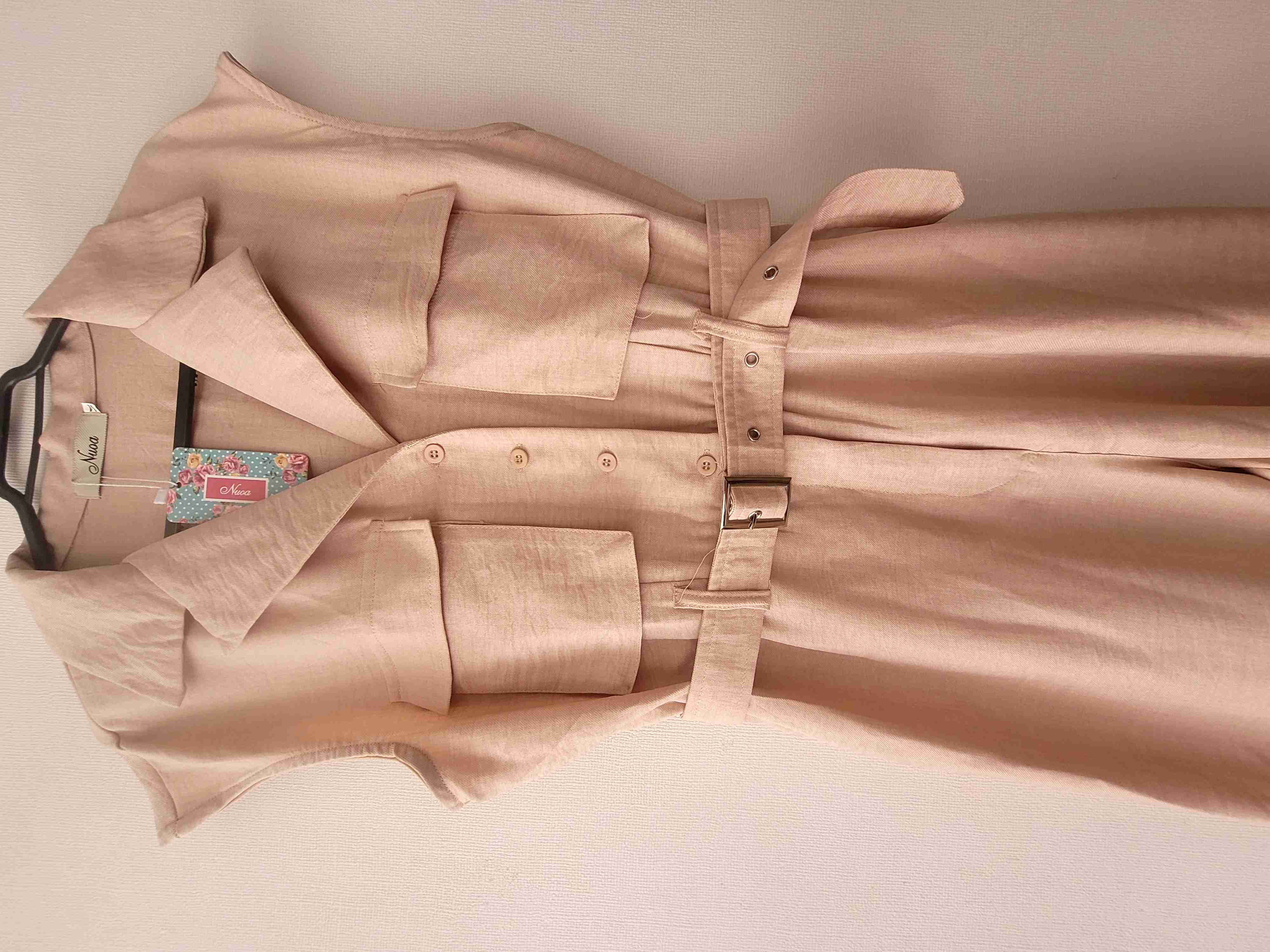 Enterito beige sin mangas - miniatura 1