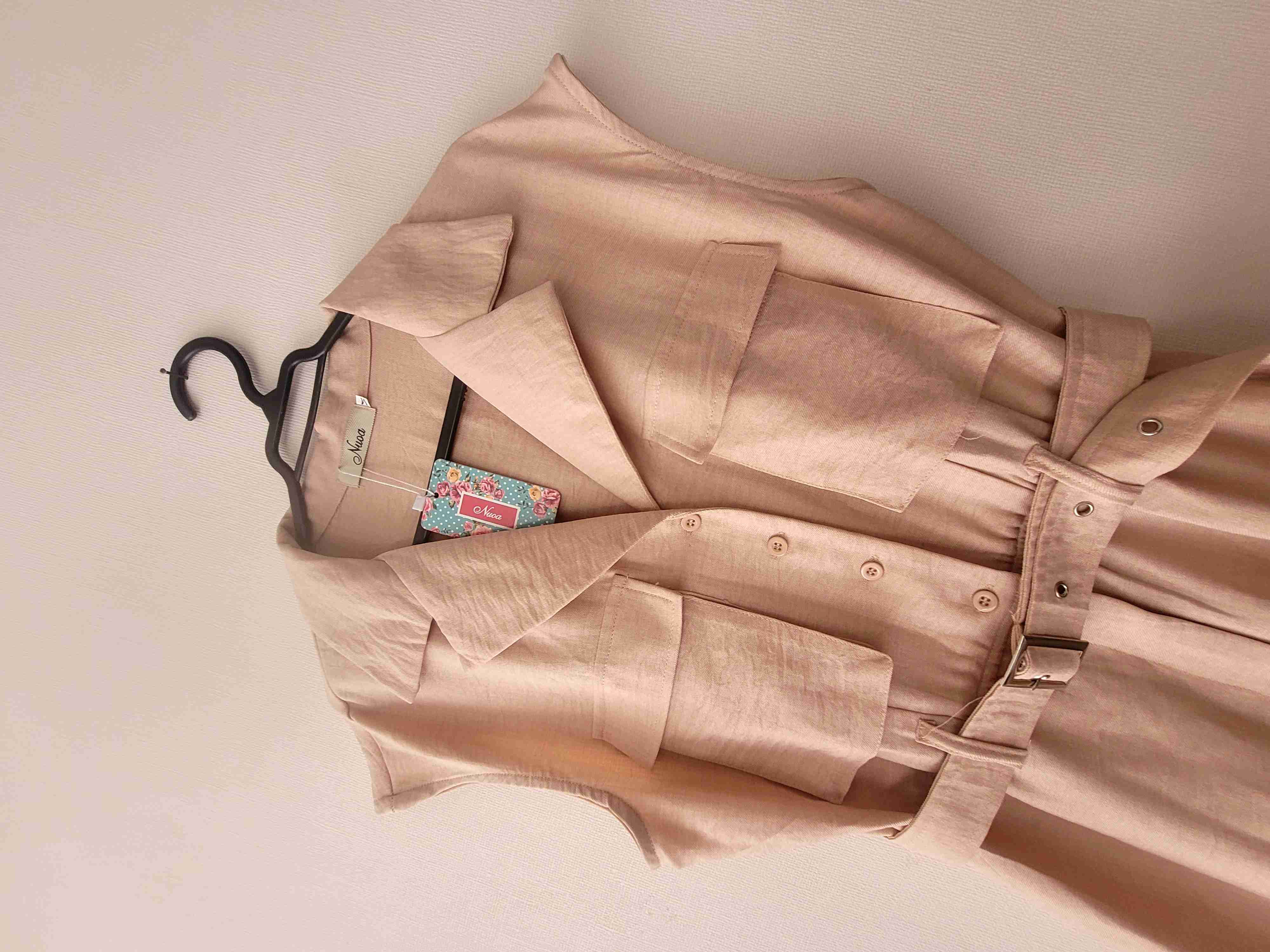 Enterito beige sin mangas - miniatura 4