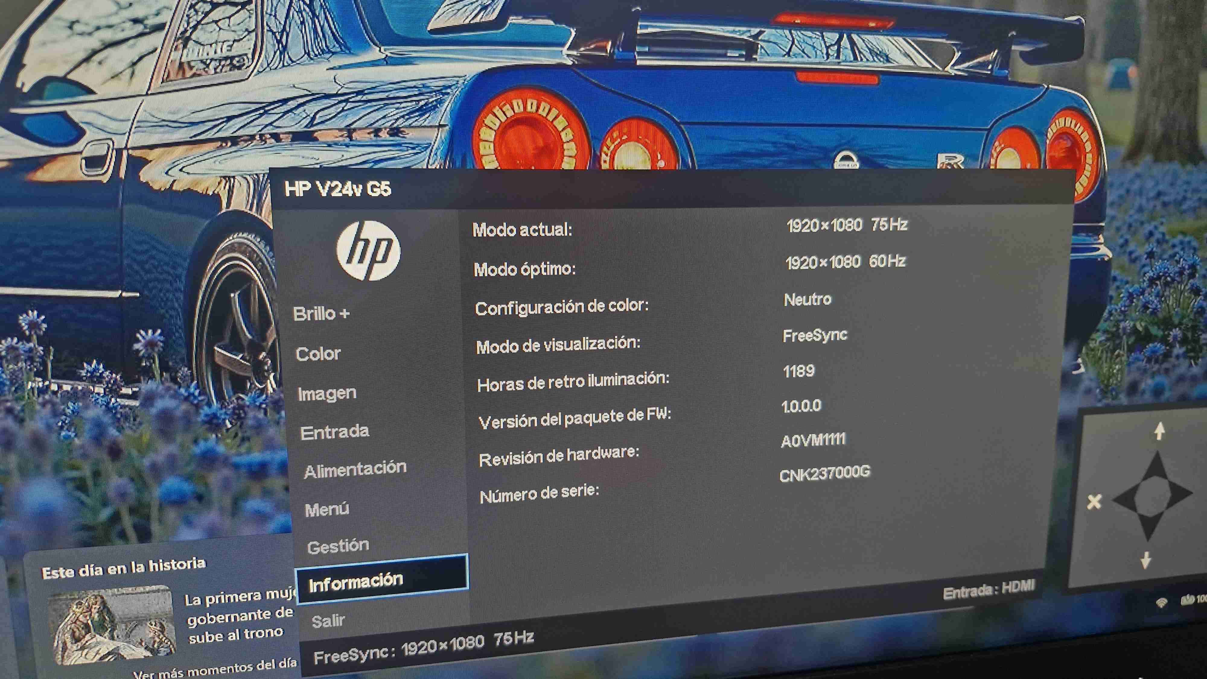 Monitor HP modelo V24 g5 FHD - miniatura 2