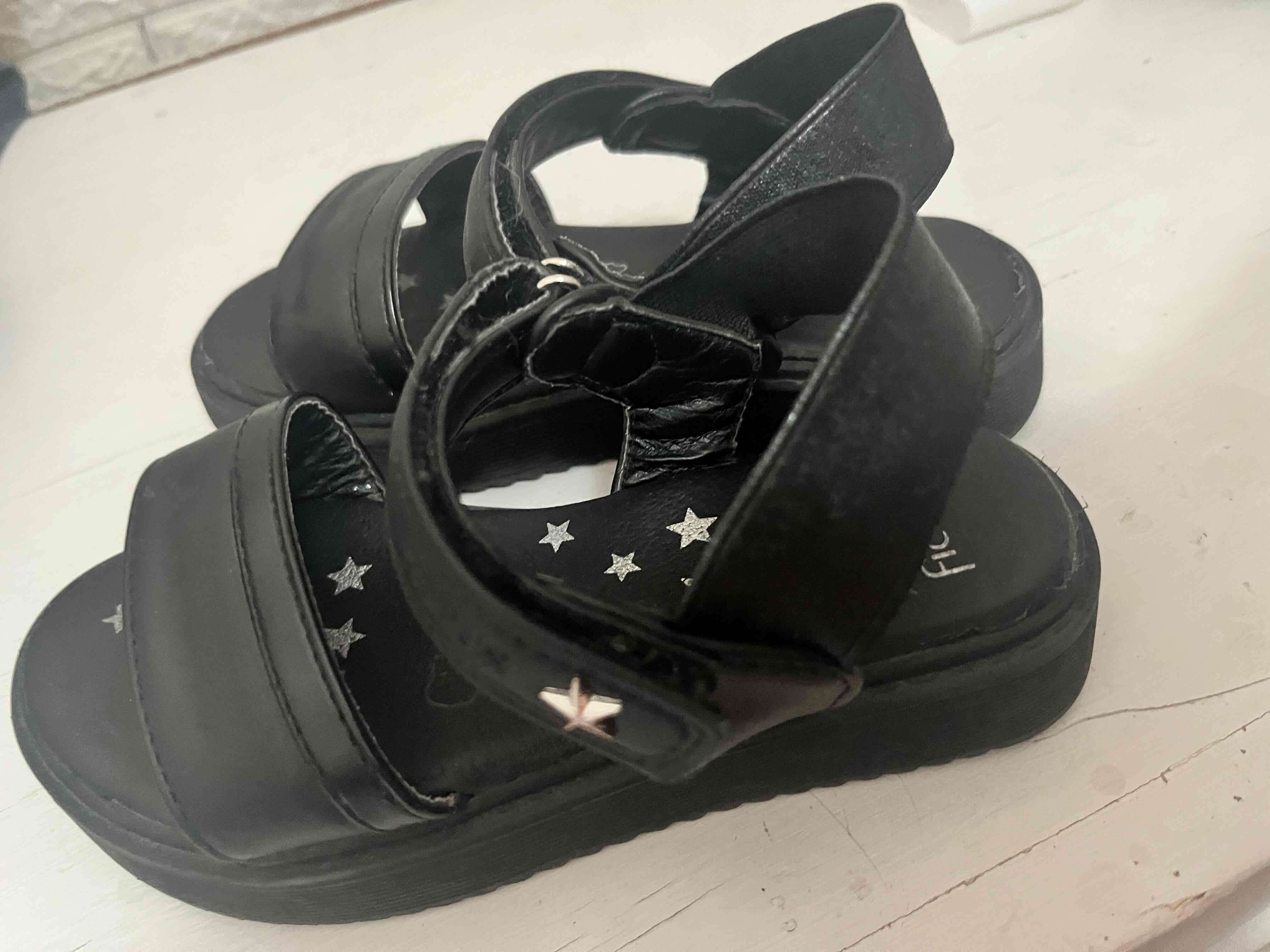 Sandalias negras con plataforma - miniatura 1