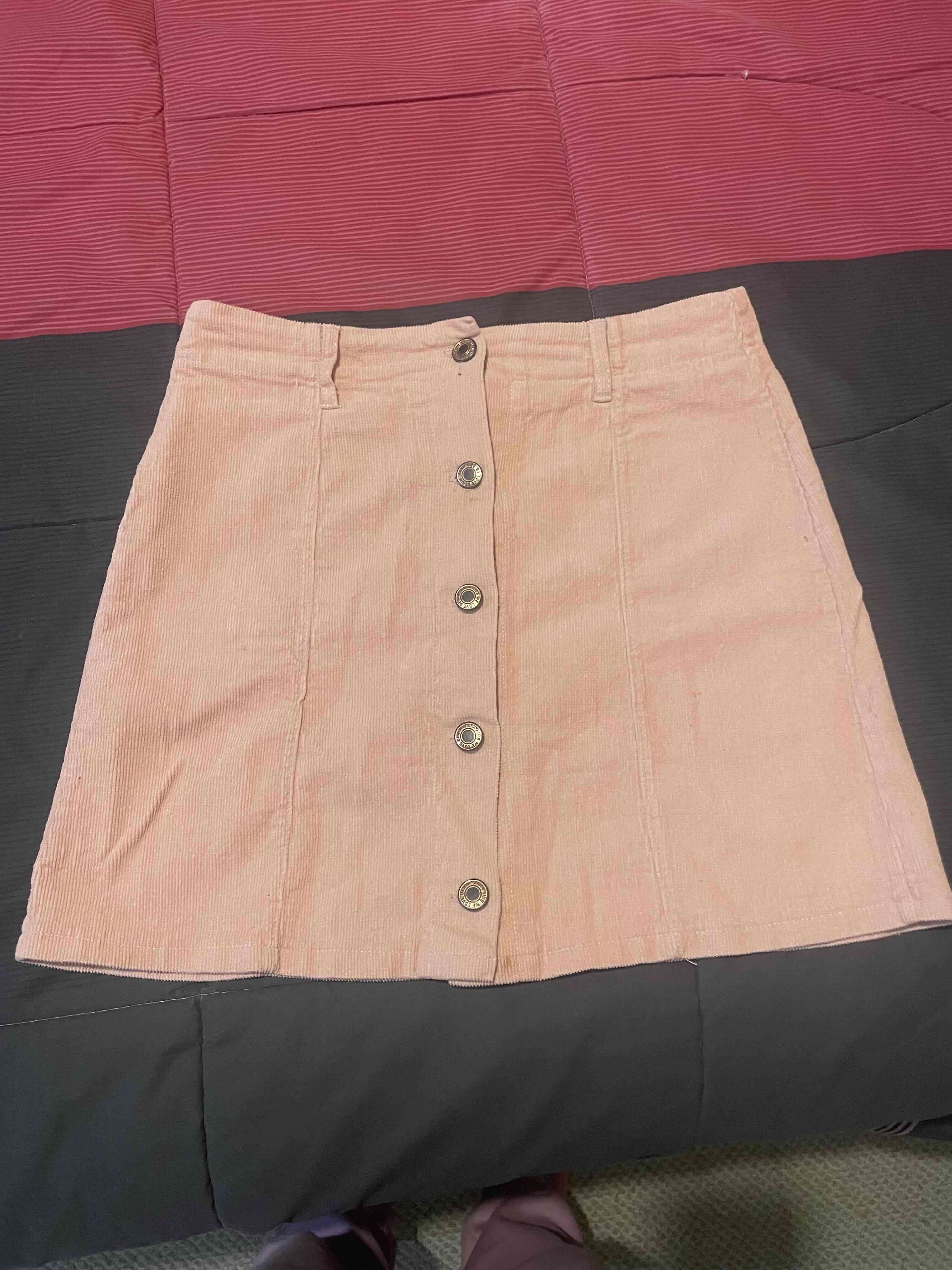 Falda rosada con botones talla S - miniatura 1